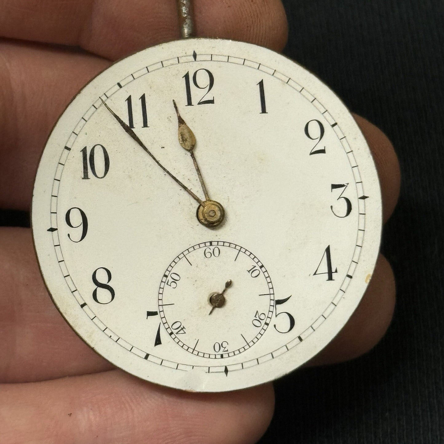 41.6mm Open Face Good Quality Unidentified Pocket Watch Movement To Restore
