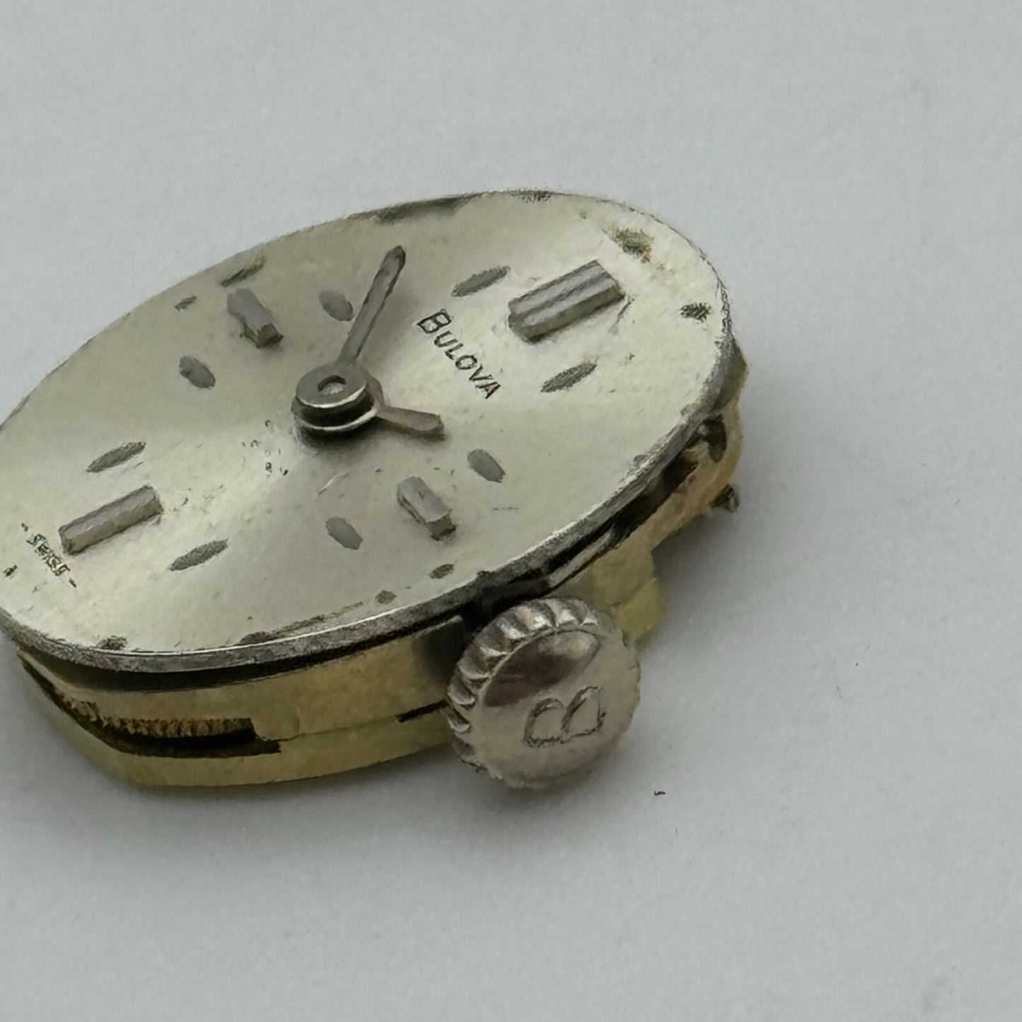 12.7mm Running Bulova 5BD Manual Wind 17 Jewels Swiss Made Watch Movement PARTS