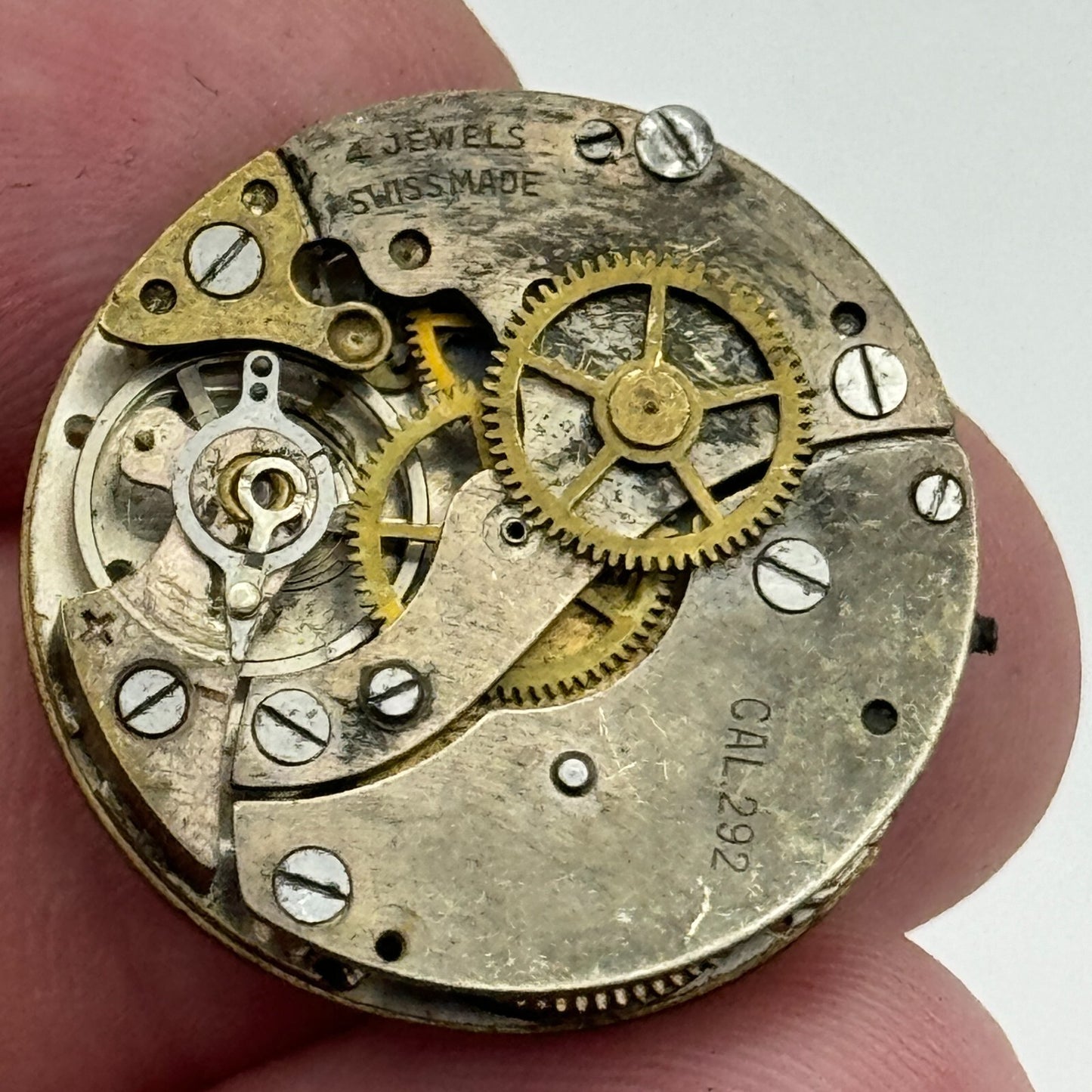 23.9mm Oris Cal 292 Swiss 4 Jewel Manual Wind Watch Movement Swiss Vintage PARTS
