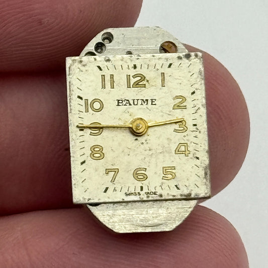 12.7mm Ladies Baume 17 Jewels Swiss Manual Wind Watch Movement Vintage PARTS