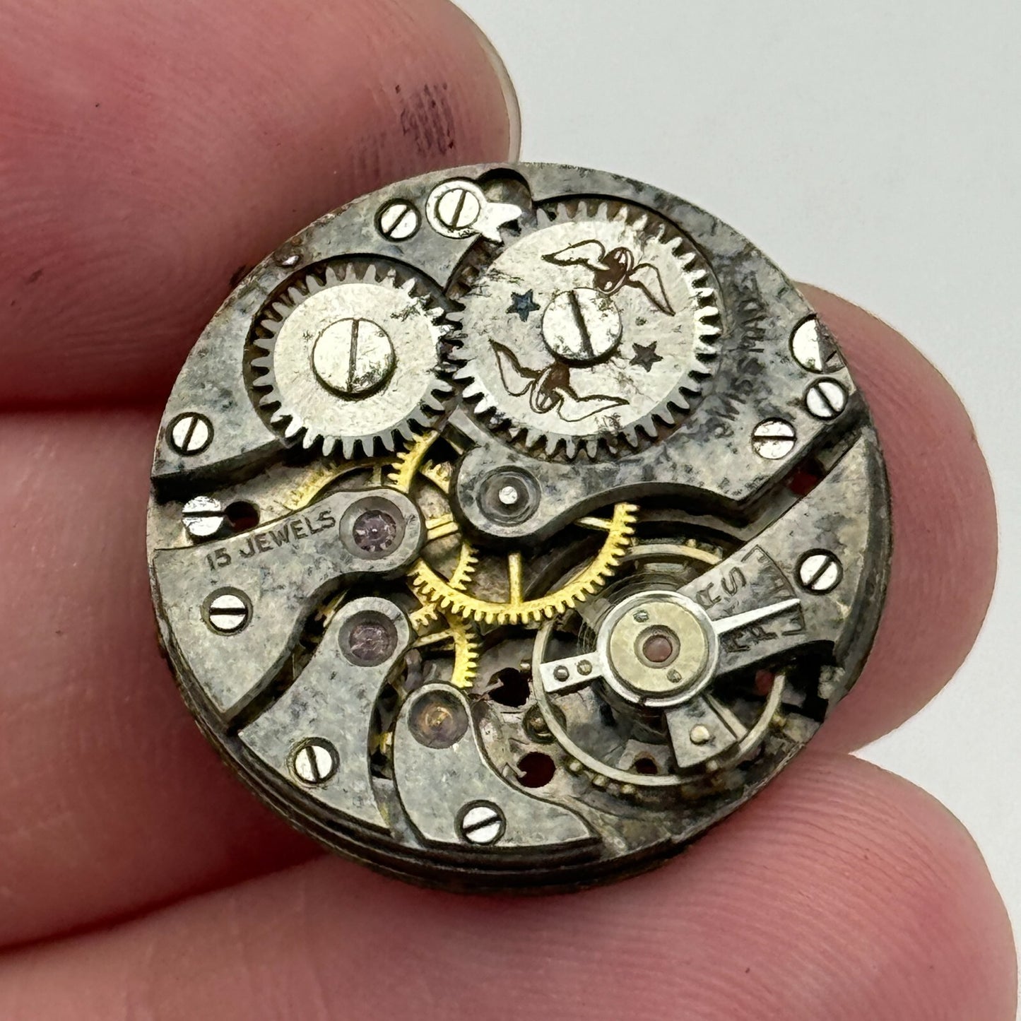 23.6mm AS 489 A Schild Balance Intact Manual Wind Swiss Watch Movement PARTS