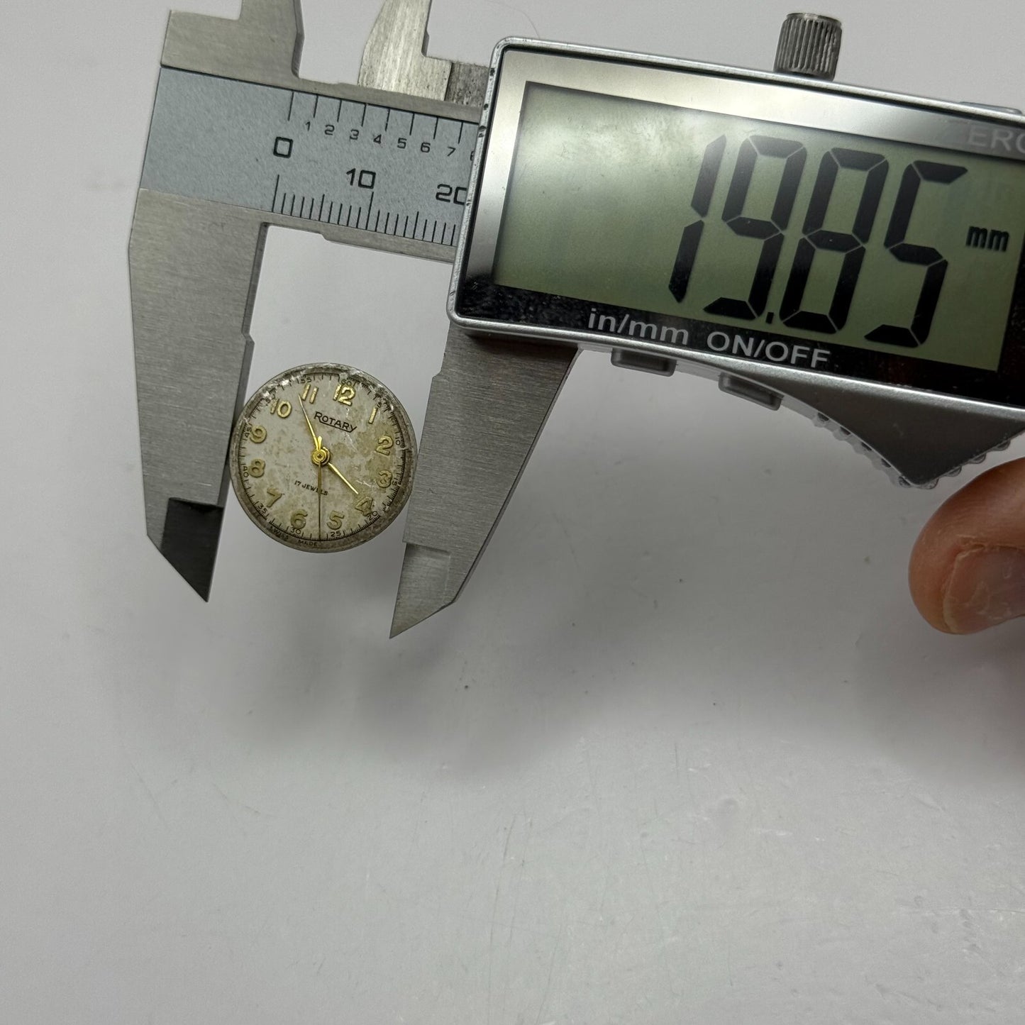 19.8mm Vintage Rotary ETA 1301 Swiss Manual Wind Watch Movement PARTS REPAIR