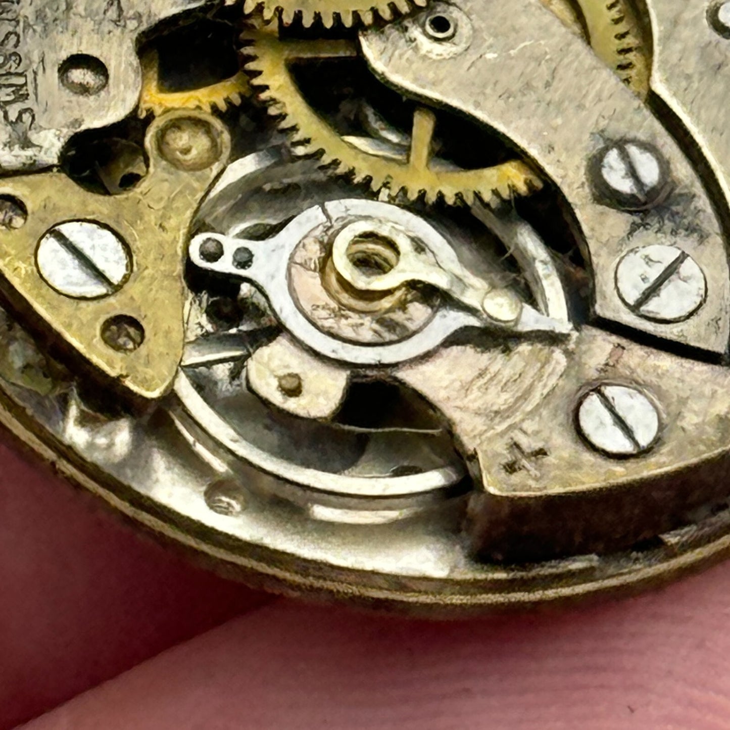 23.9mm Oris Cal 292 Swiss 4 Jewel Manual Wind Watch Movement Swiss Vintage PARTS