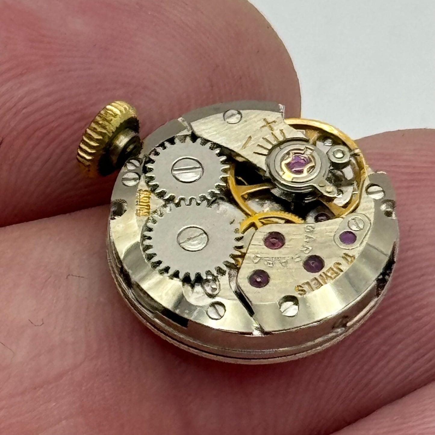 15.5mm Ladies Running Garrard ETA 2412 Manual Wind Watch Movement PARTS SPARES