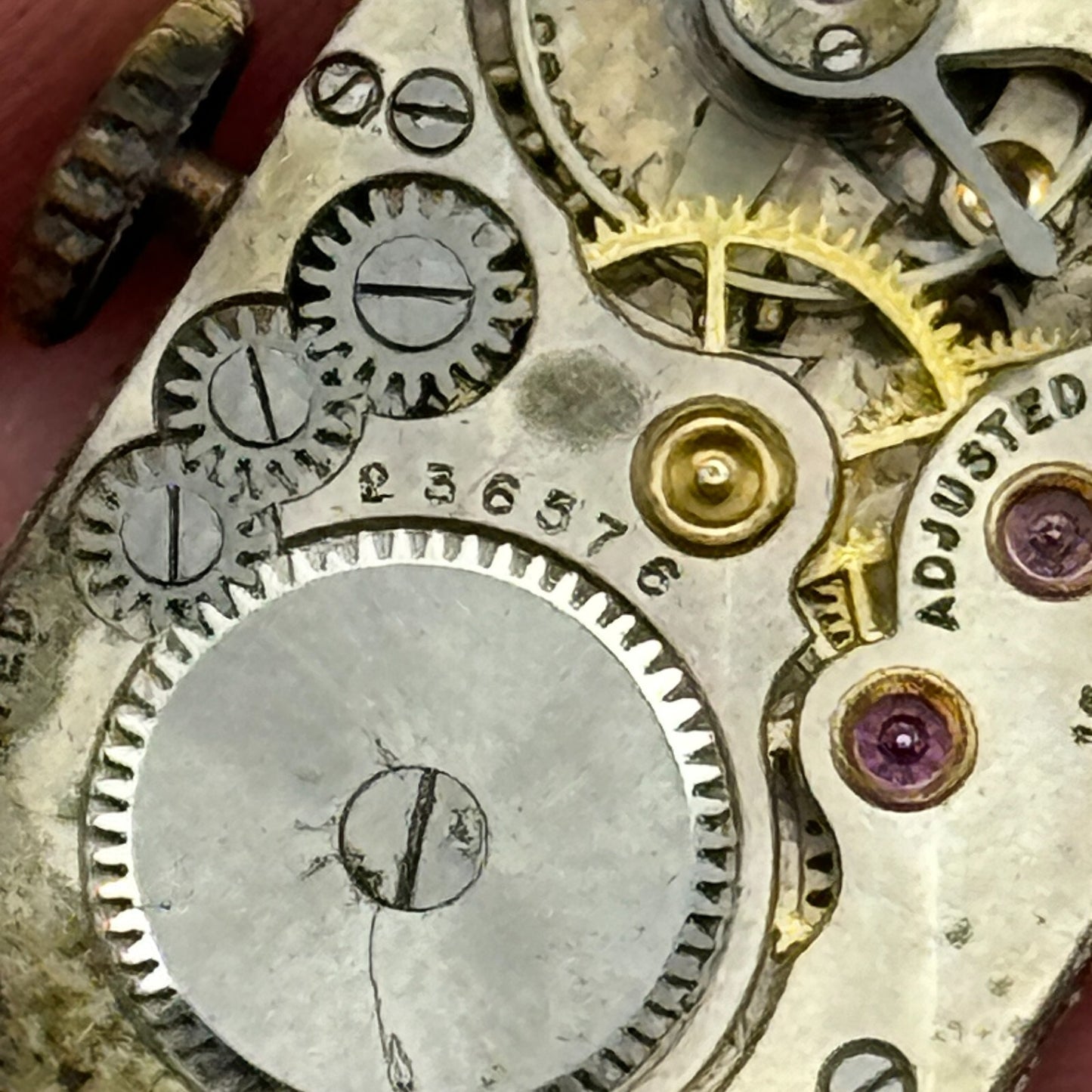 15.1mm Cyma Tavannes Ref 063 Balance Ok Swiss Watch Movement PARTS SPARES