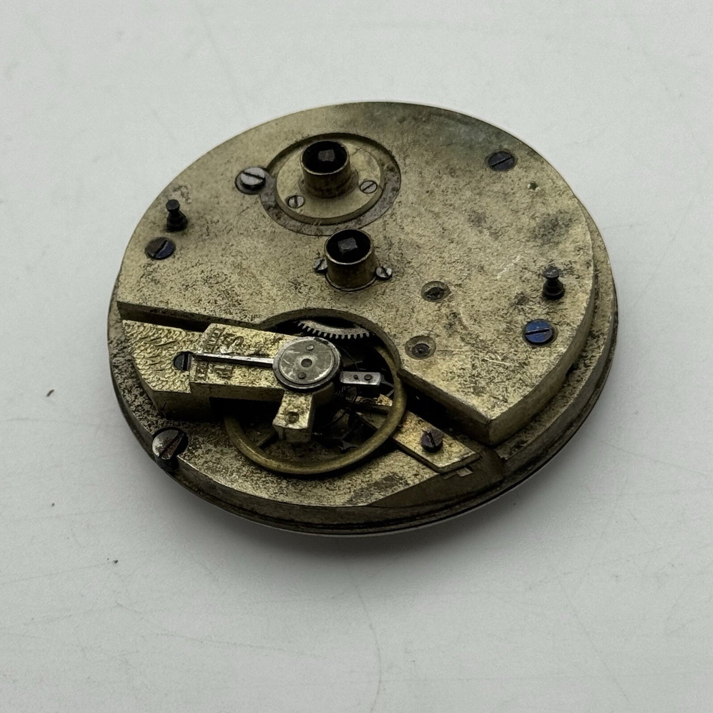 45mm Manual Wind Antique Key Wound J B Yabsley Pocket Watch Movement FOR PARTS