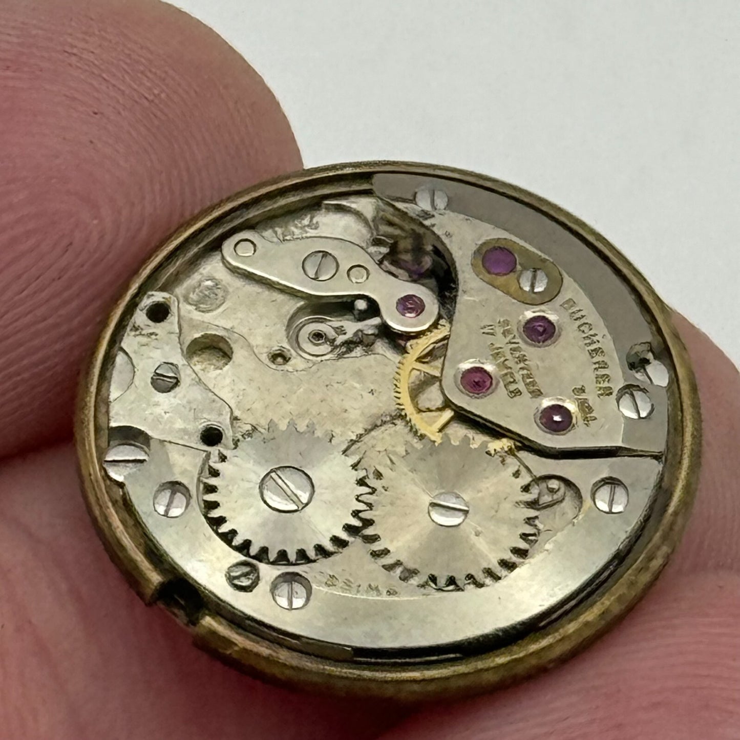 17.1mm Bucherer ETA 2510 Ladies Manual Wind Watch Movement Swiss Vintage PARTS