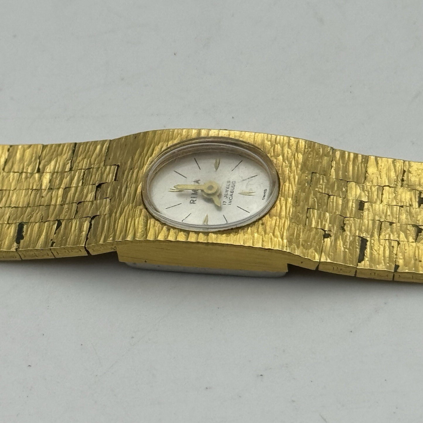 15mm Ladies Rimla Gold Plated Manual Wind Swiss Vintage Watch REQUIRES SERVICE