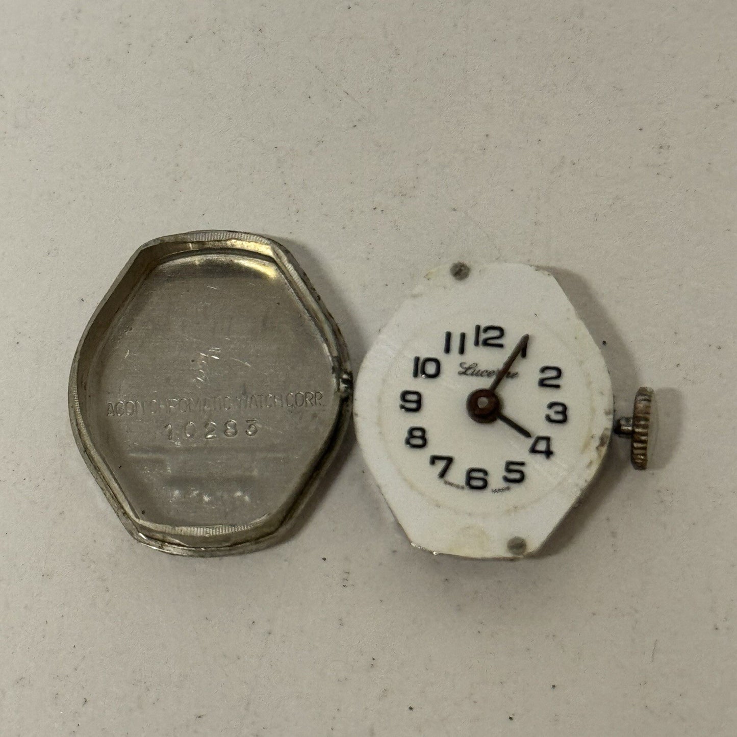 17mm Vintage Ladies Lucerne Cal 5601 Manual Cocktail Heart Watch NON WORKING