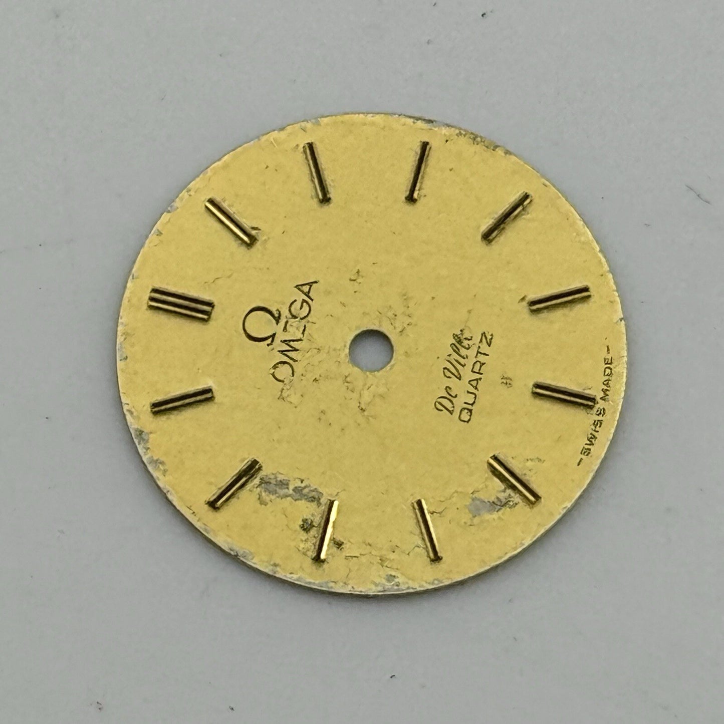 17.9mm Circular Omega De Ville Quartz Ladies Wristwatch Dial Spares Parts Swiss