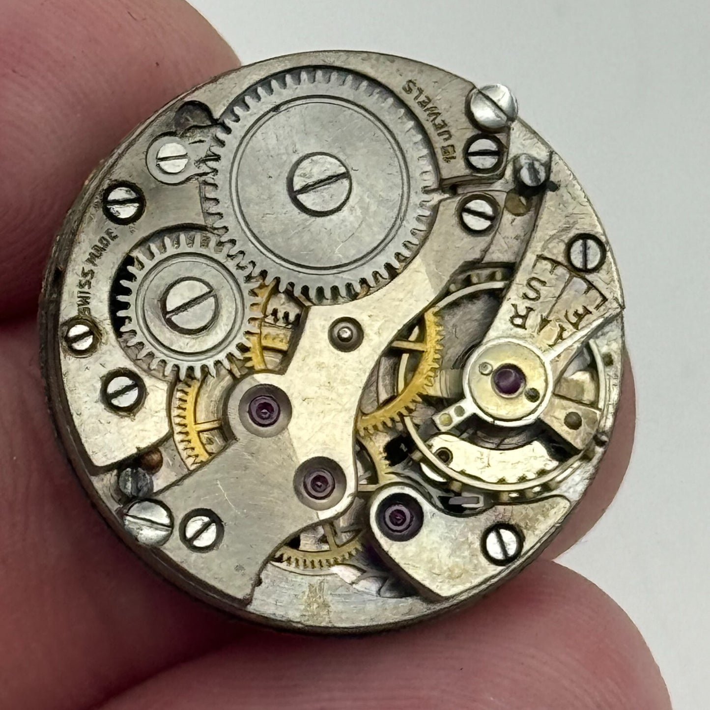 23.6mm J W Benson FHF 37 Manual Wind Watch Movement Swiss Vintage PARTS SPARES
