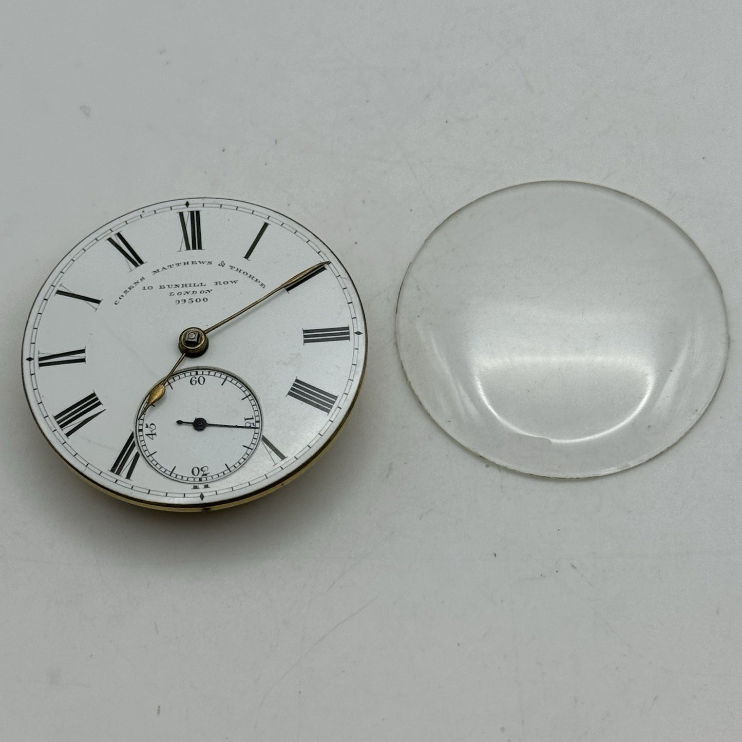 High Quality Running Cozens Matthews & Thorpe London Fusee Pocket Watch Movement