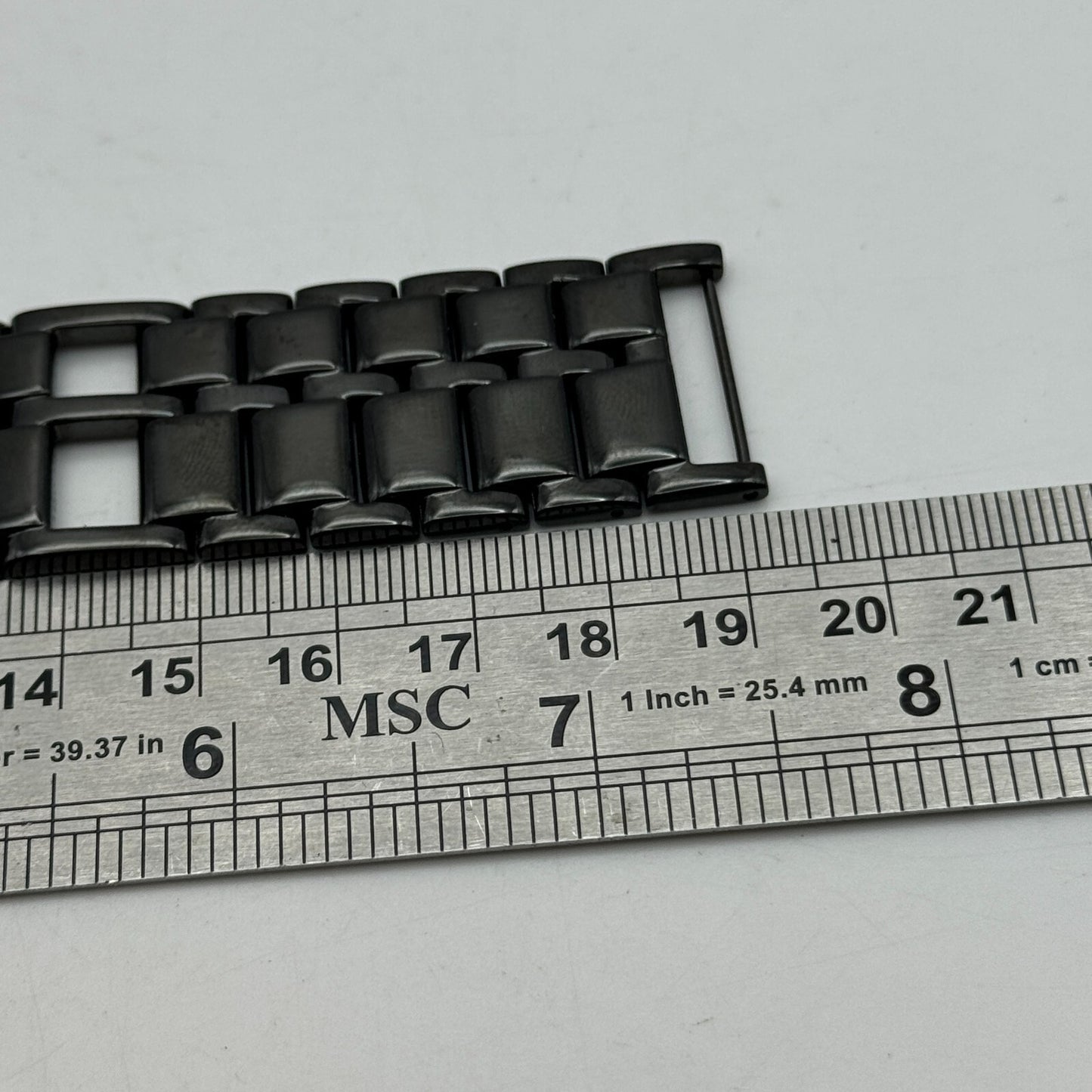 23mm Working Seksy Sekonda 4008 Black Jewelled Quartz Watch New Battery 7.5 Inch