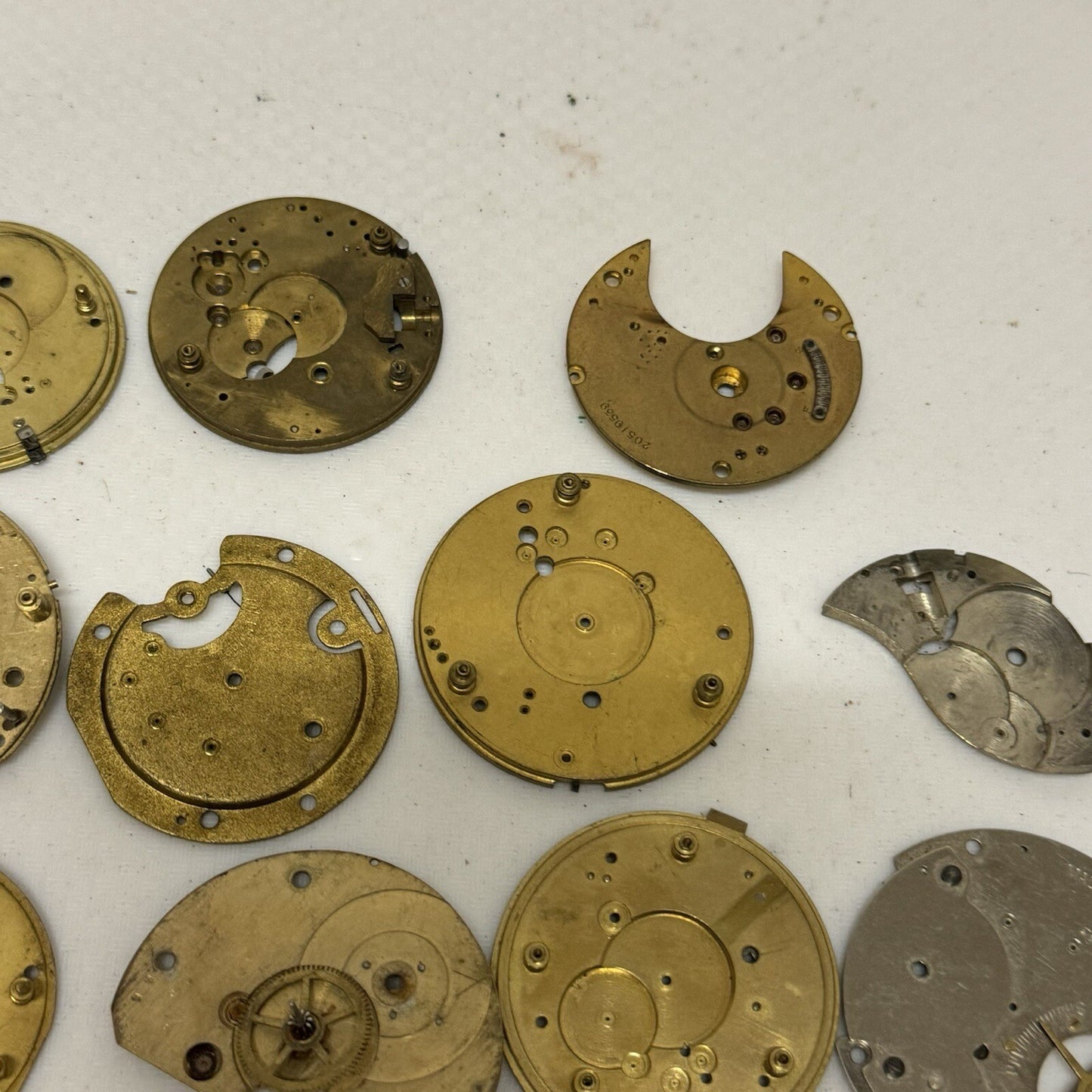 400 Grams Mixed Partial Pocket Watch Movements Watchmakers Job Lot Spares Parts