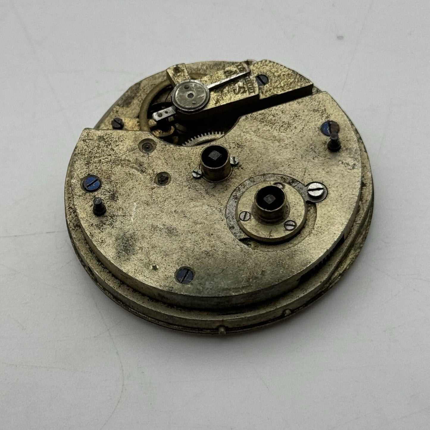 45mm Manual Wind Antique Key Wound J B Yabsley Pocket Watch Movement FOR PARTS