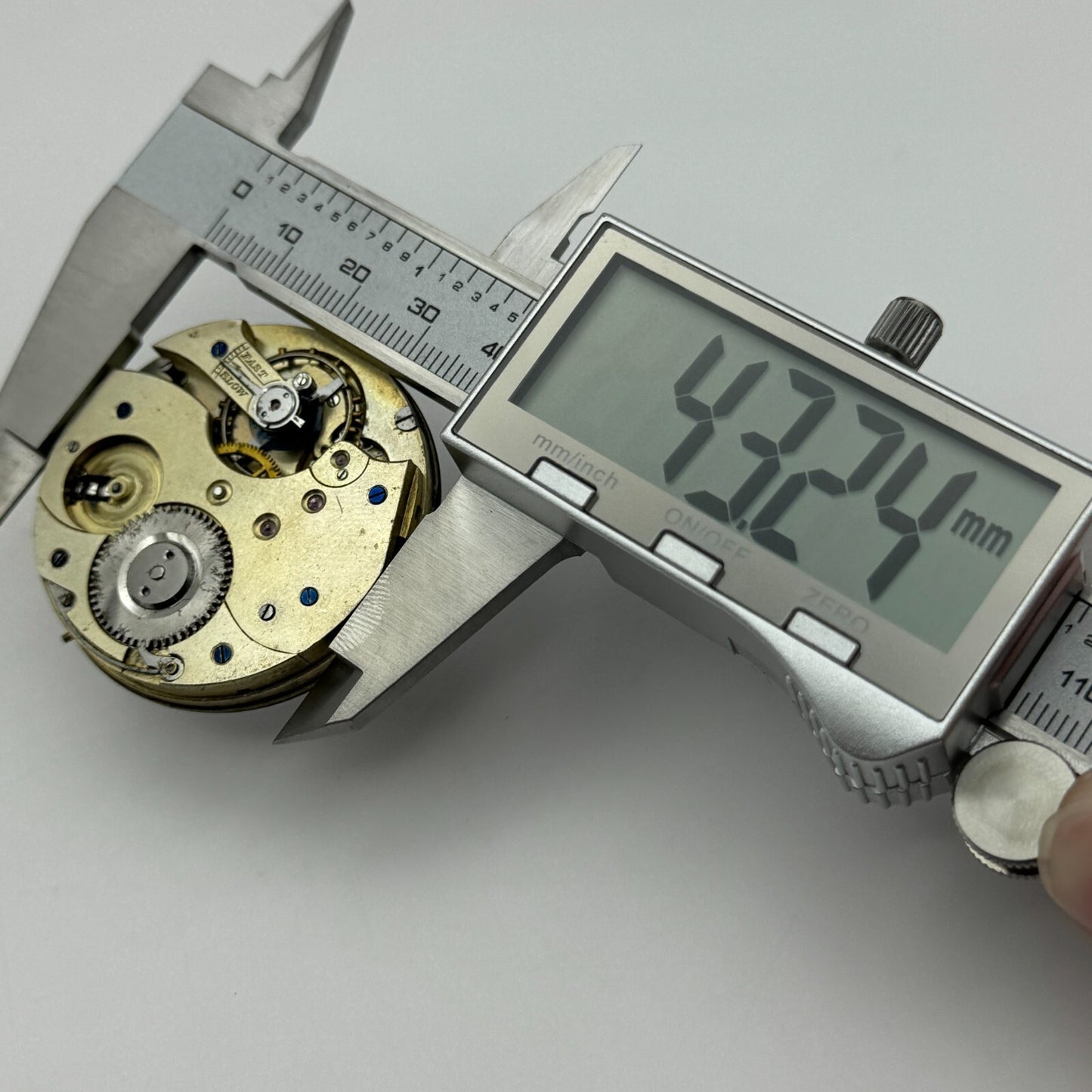 45mm Open Face Unidentified Swiss Pocket Watch Movement PARTS REPAIR SPARES