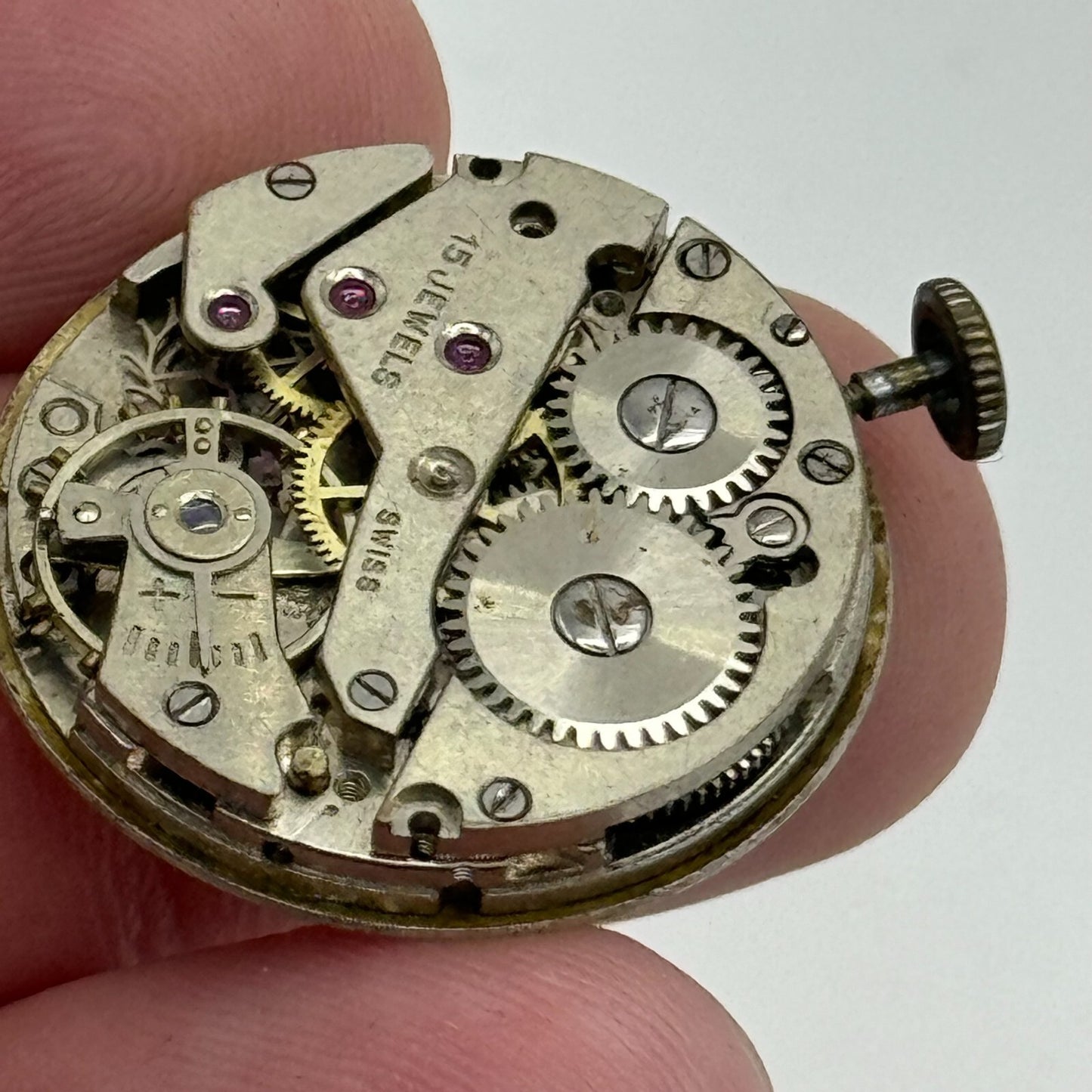 23.6mm Avia AS 1123 1124 Manual Wind 15 Jewels Swiss Watch Movement PARTS SPARES