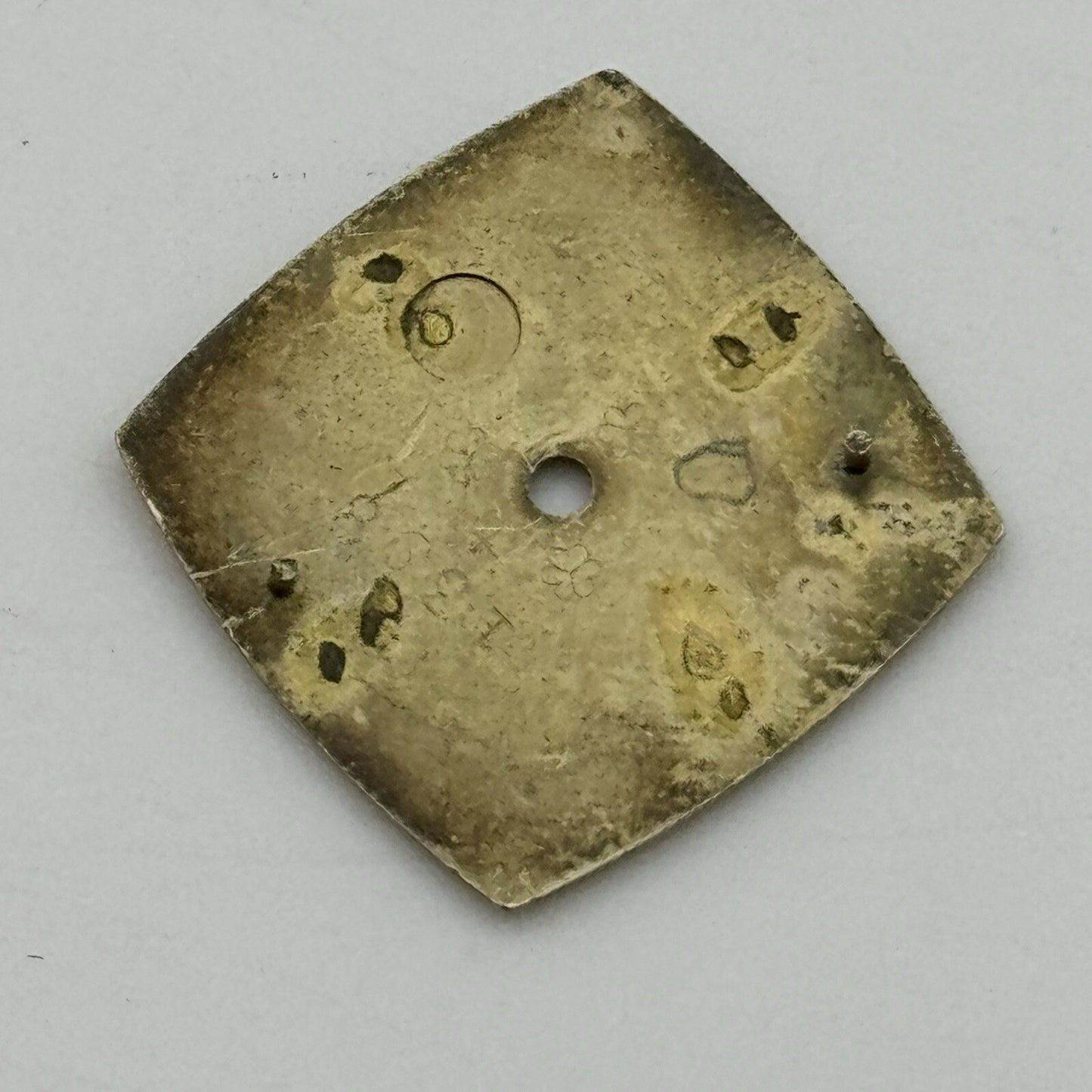 17.5mm Vintage Square Omega Geneve Ladies Gold Tone Wristwatch Dial Spares Parts