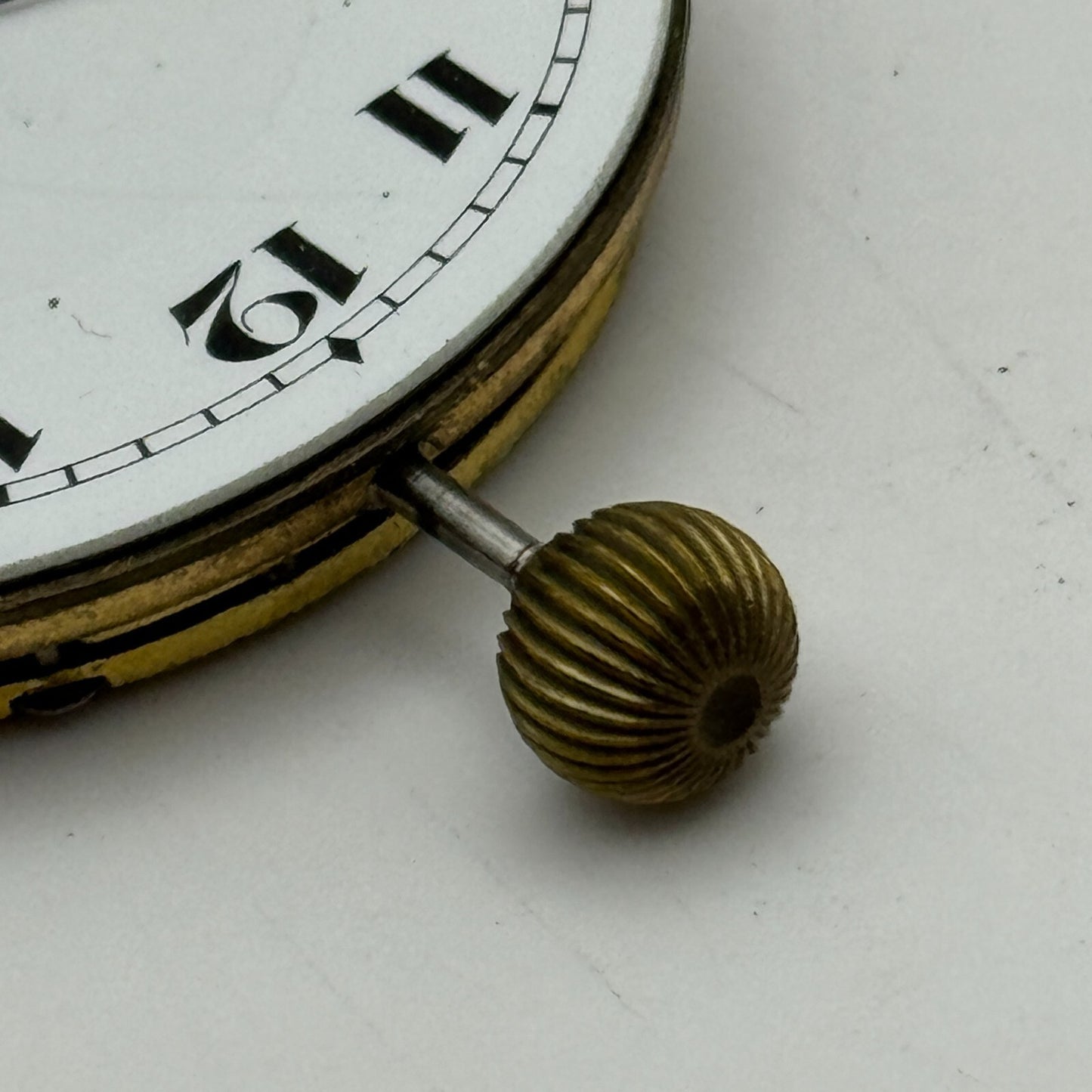 42.9mm Open Face Balance Intact Swiss 15 Jewels Pocket Watch Movement PARTS