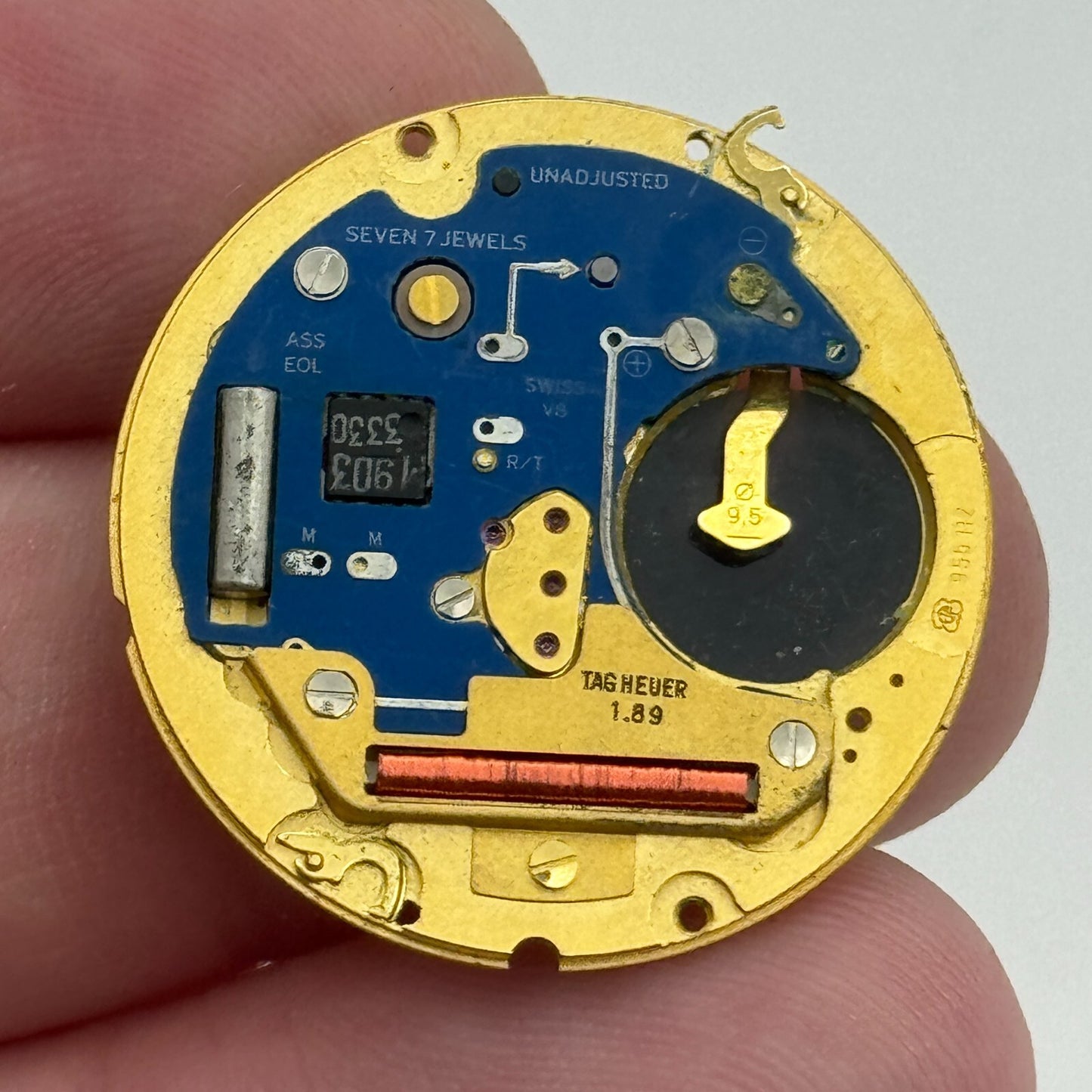 26.1mm Tag Heuer 1.89 ETA 955.112 Quartz Partial Watch Movement Vintage PARTS