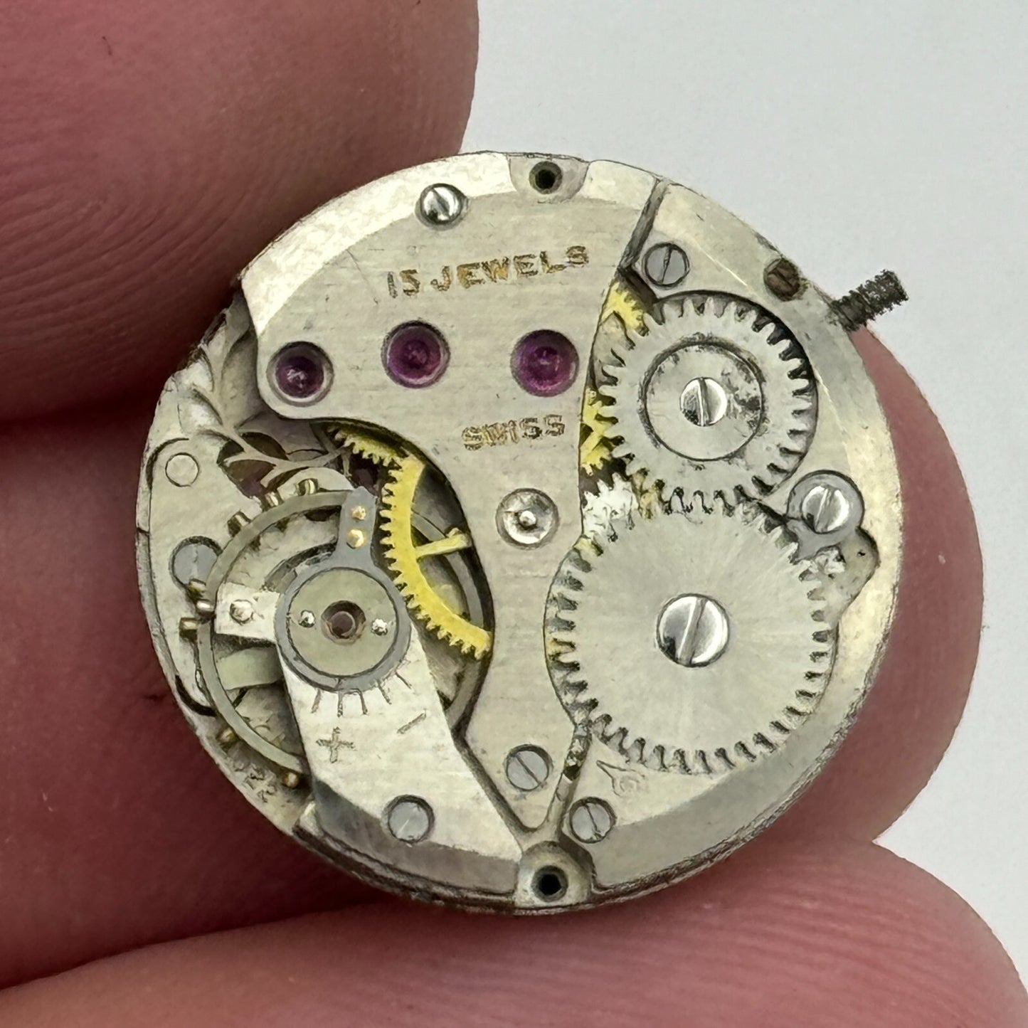 17.4mm Prefect Felsa F 4022 Manual Wind Watch Movement Swiss Vintage PARTS SPARE