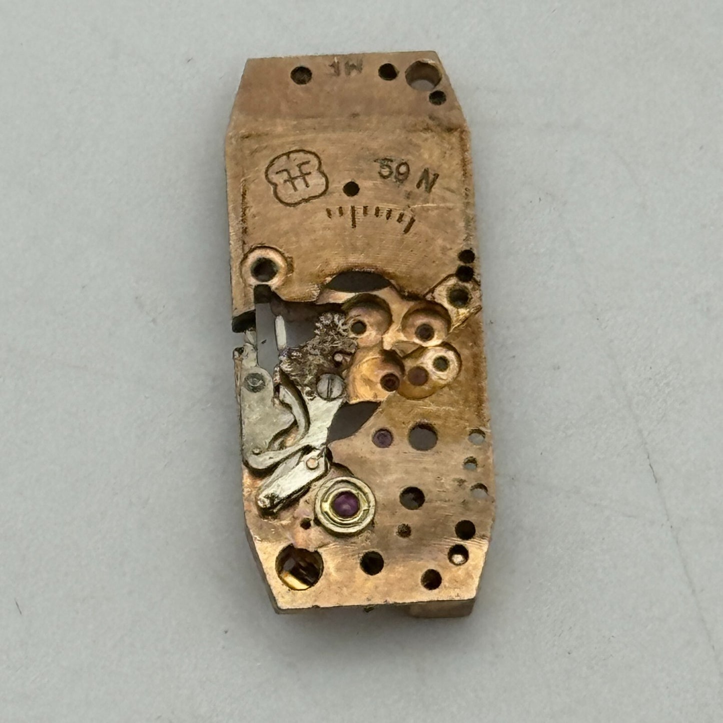 9mm Ladies Helvetia FHF 59N Balance Ok Manual Wind Partial Watch Movement PARTS