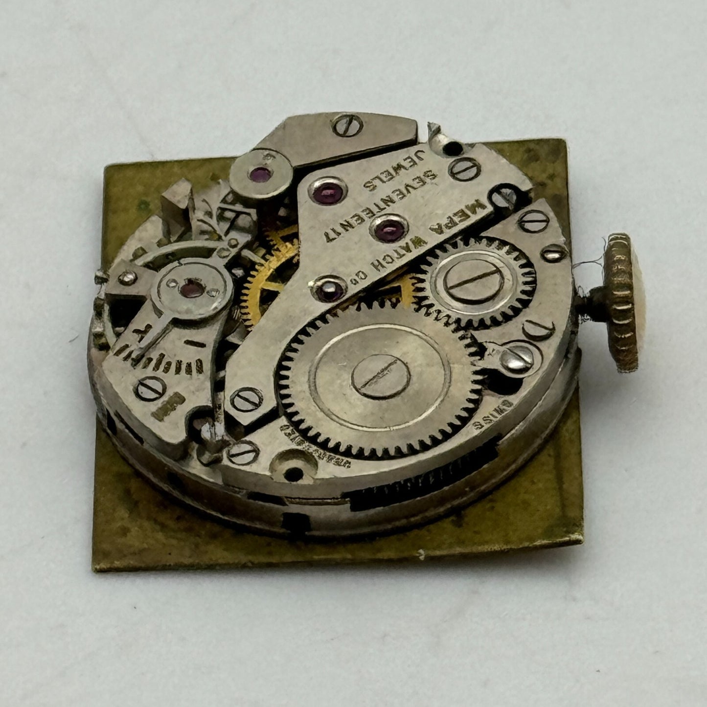 19.7mm Chalet AS 970 A Schild Manual Wind Watch Movement Swiss Vintage PARTS