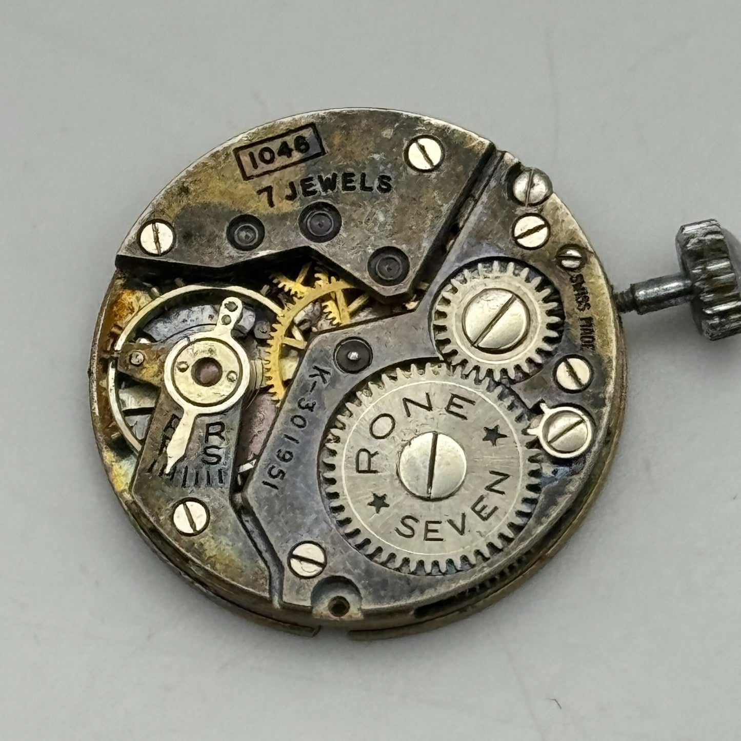 23.6mm Rone Seven 1046 FHF 70 Balance Ok Swiss Watch Movement PARTS SPARES