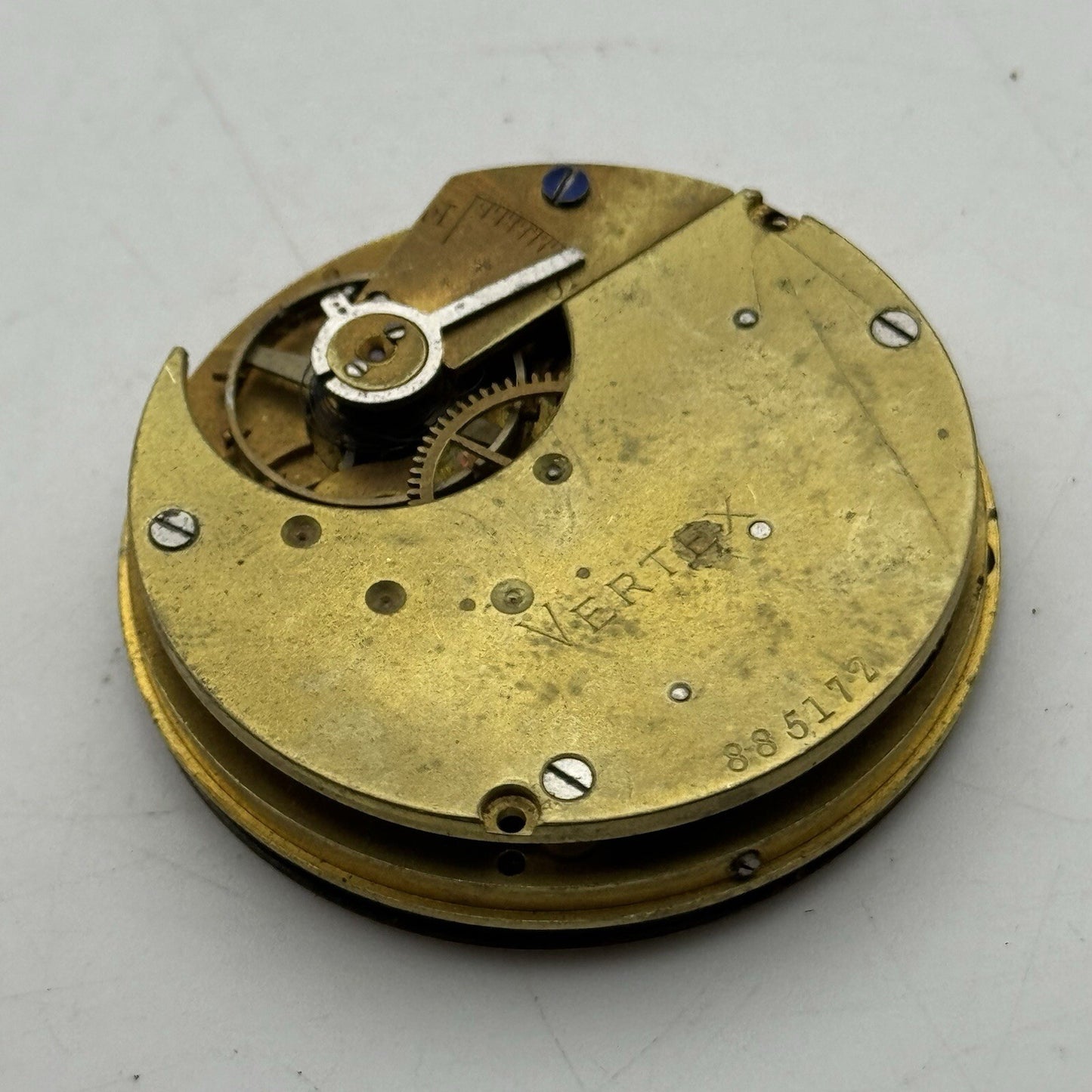 43mm Manual Wind Interesting Vertex Pocket Watch Movement Dial FOR PARTS