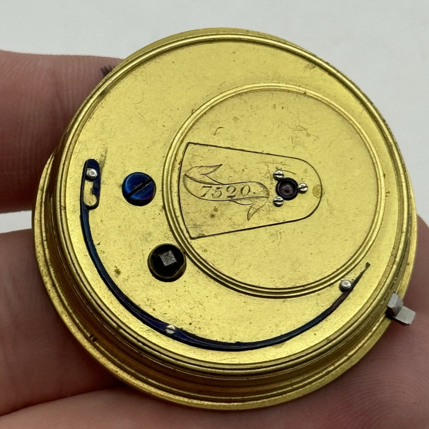 42.9mm Antique Fusee Quality English Pocket Watch Movement - PARTS REPAIR SPARES