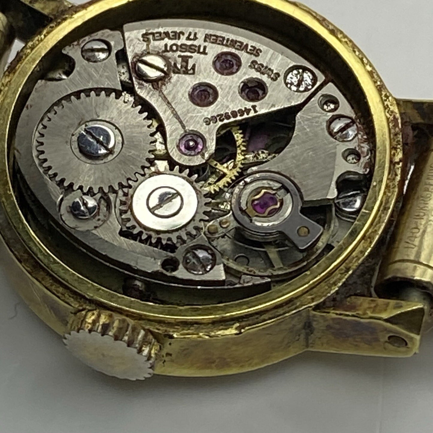 18mm Vintage Ladies Tissot Stylist Swiss Gold Tone Expandable Watch TO RESTORE