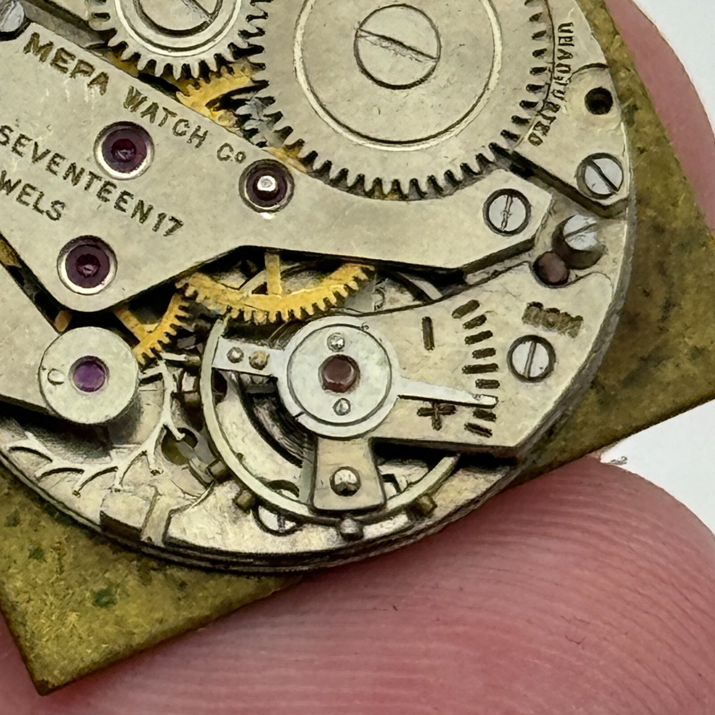 19.7mm Chalet AS 970 A Schild Manual Wind Watch Movement Swiss Vintage PARTS