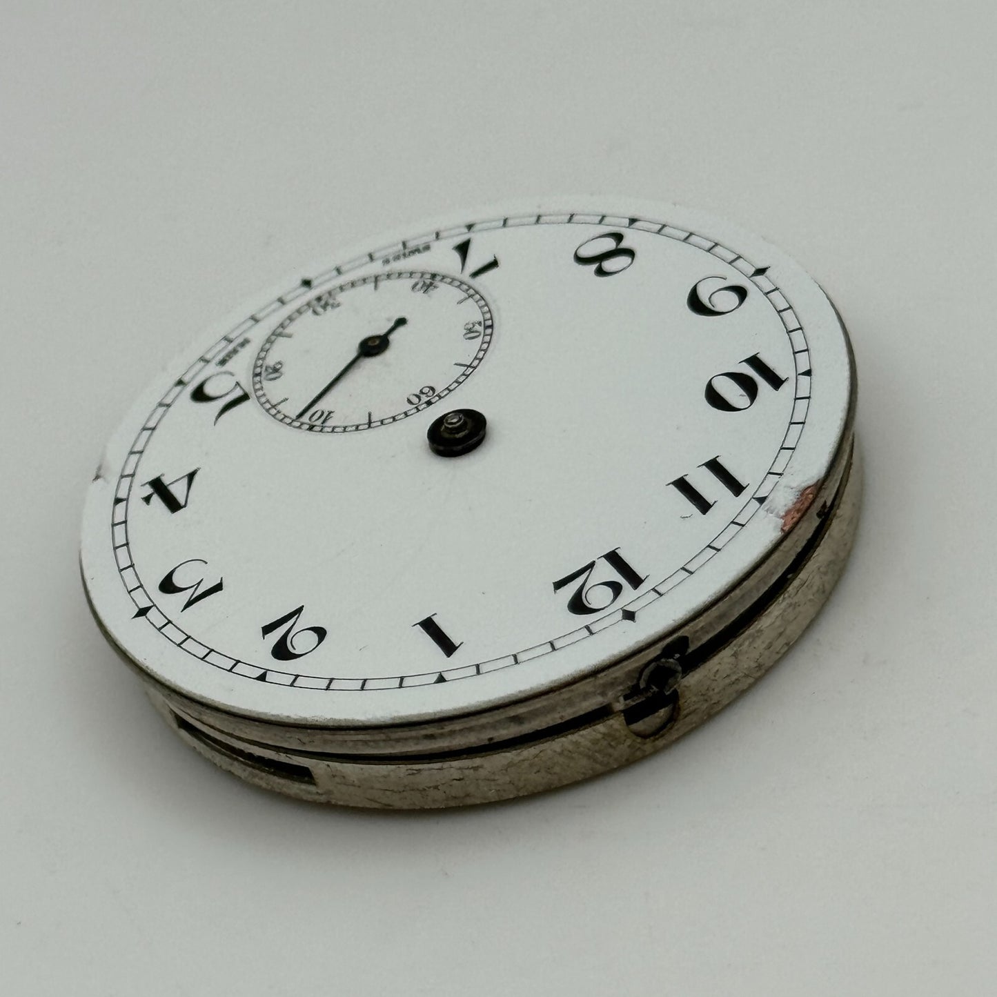 43mm Cyma Ref 919 Tavannes 15 Jewels Open Face Swiss Pocket Watch Movement PARTS