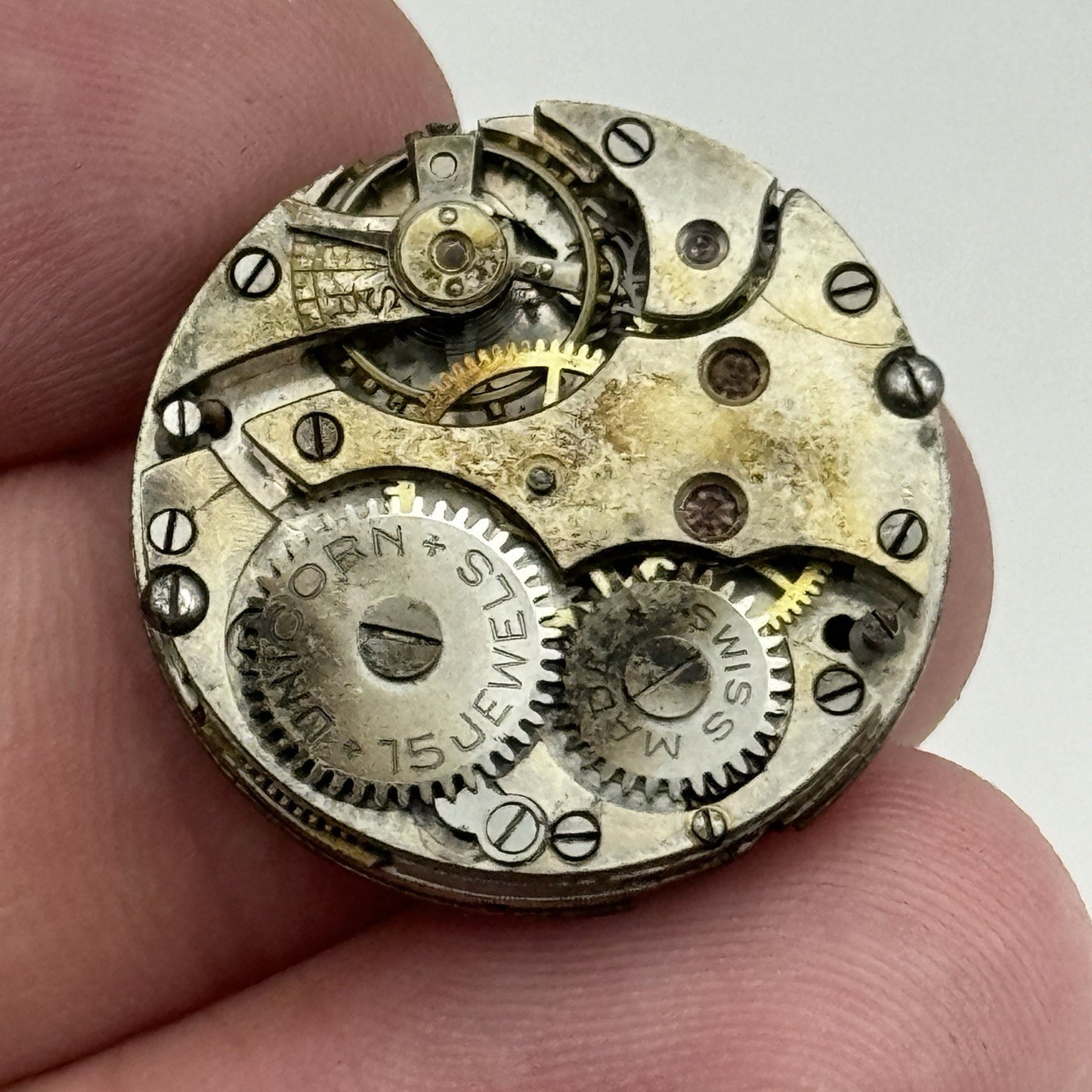 23.5mm ROLEX Rolwatco Unicorn 15 Jewels Vintage Watch Movement PARTS SPARES