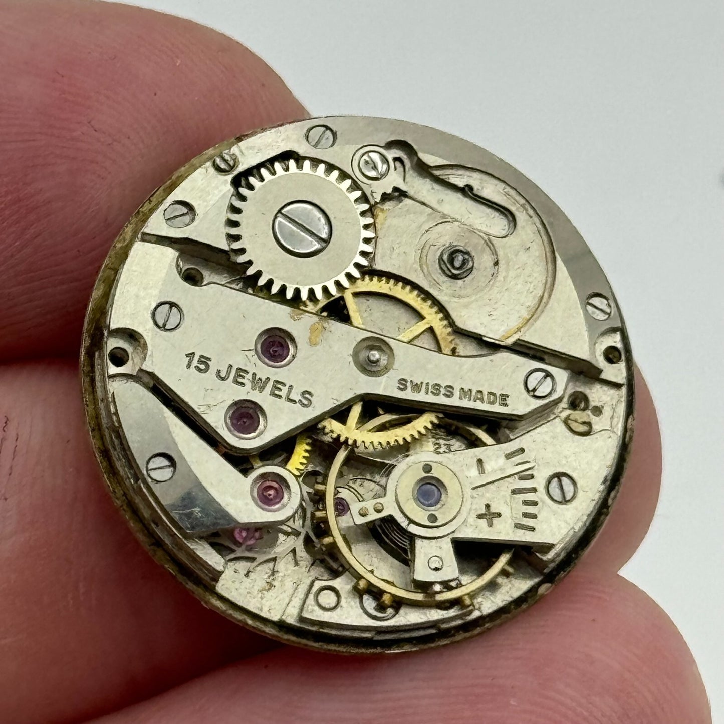 23.5mm Avia AS 1123 1124 Manual Wind 15 Jewels Swiss Watch Movement PARTS SPARES