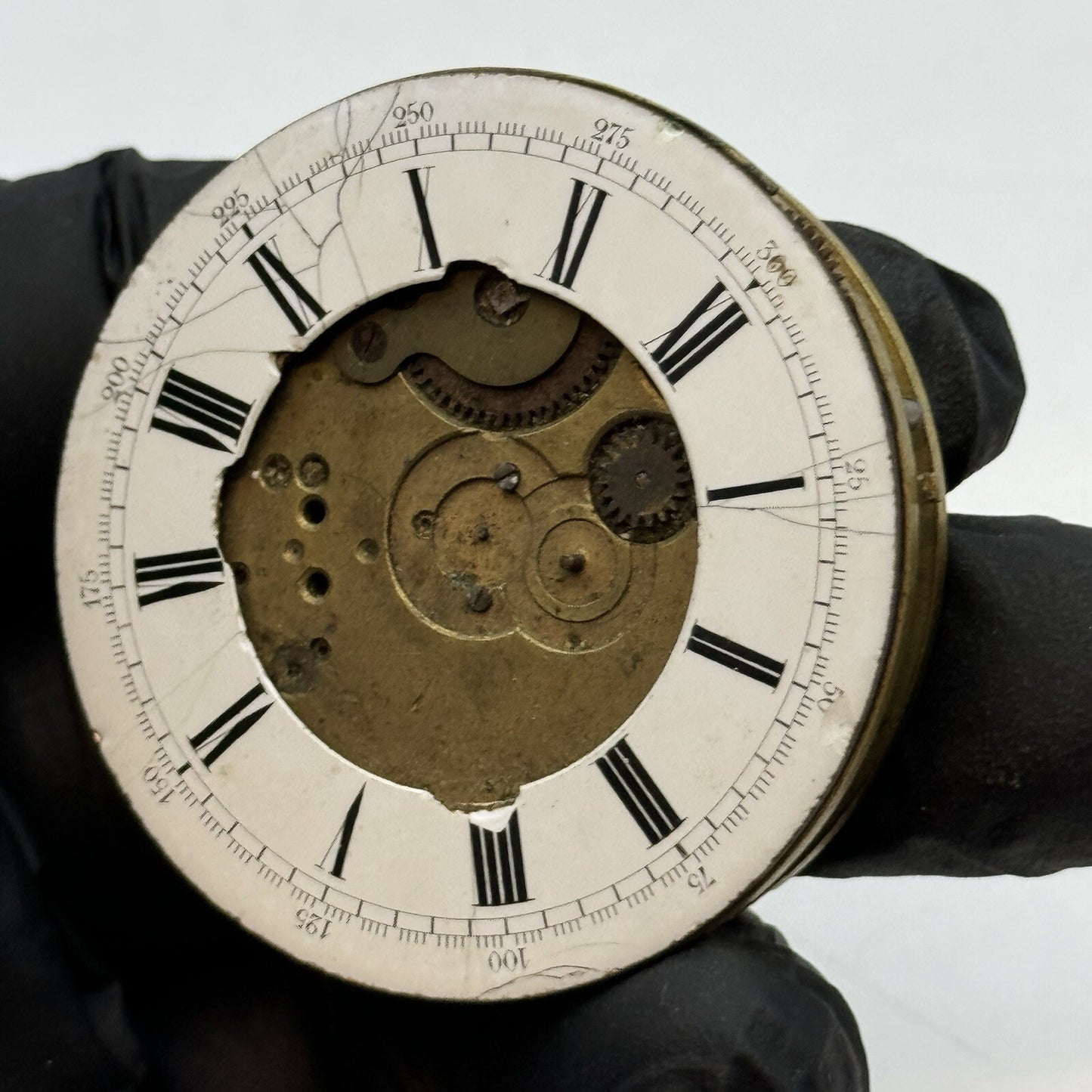 46.4mm Thomas Russell & Son Liverpool Antique Pocket Watch Movement FOR PARTS