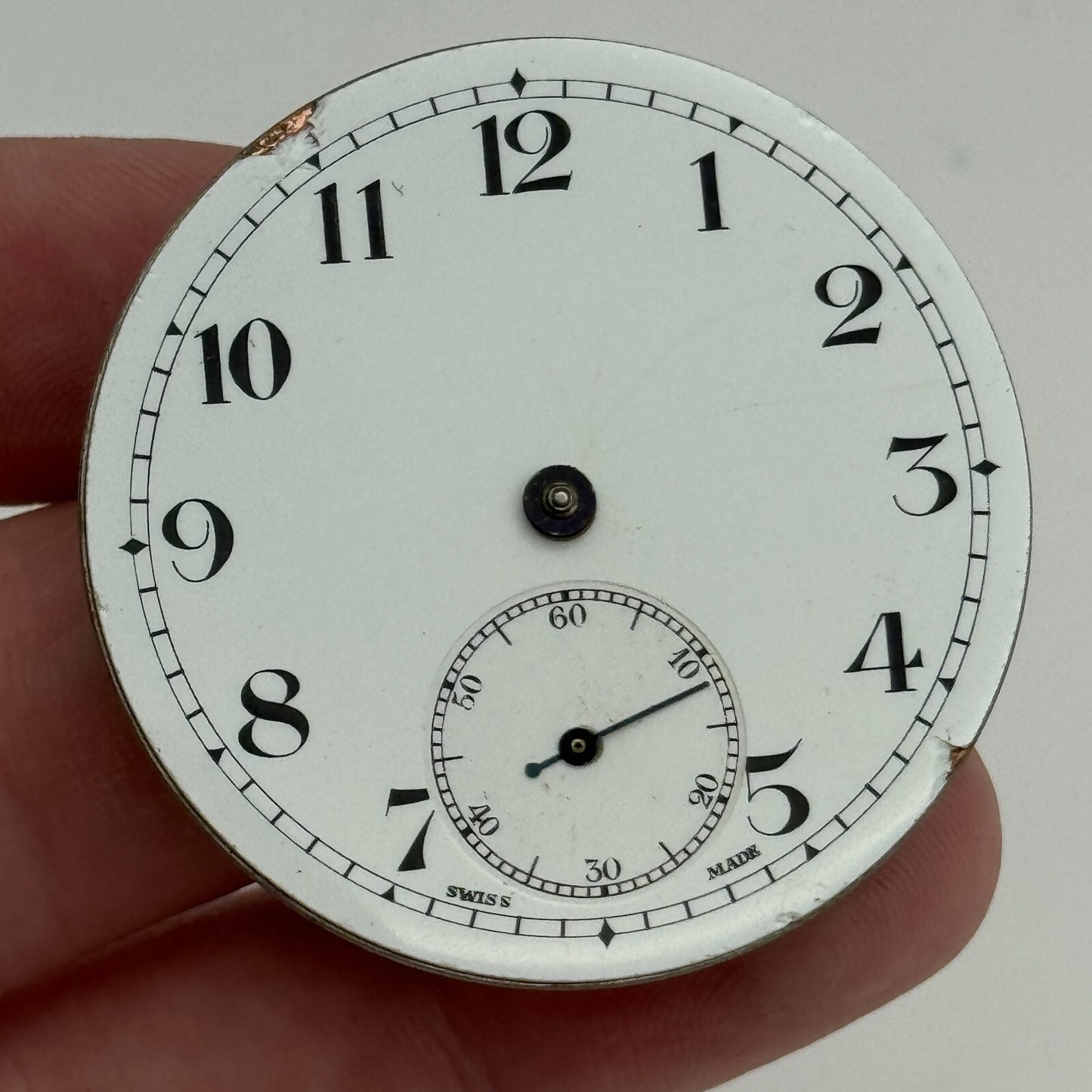 43mm Cyma Ref 919 Tavannes 15 Jewels Open Face Swiss Pocket Watch Movement PARTS