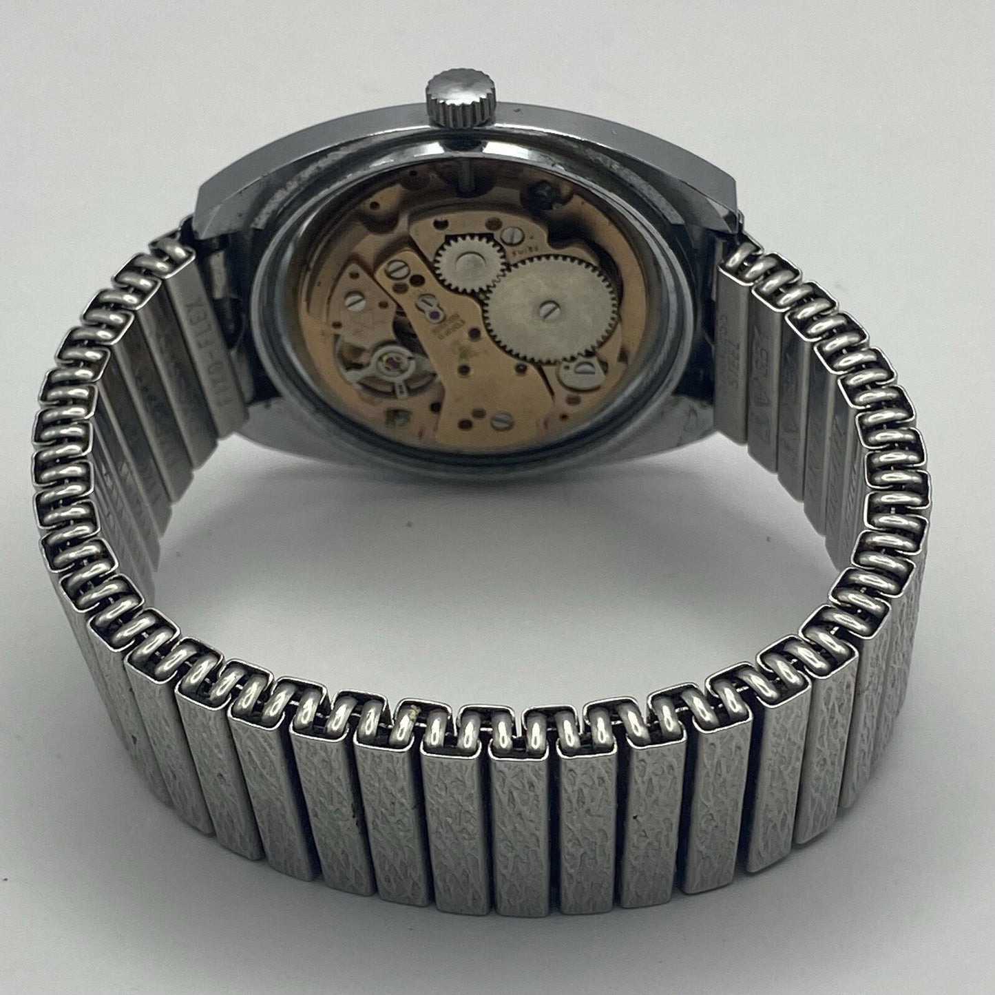 35mm RUNNING TO REPAIR Vintage Rytima De Luxe Ronda RAX 1233 Movement For Parts