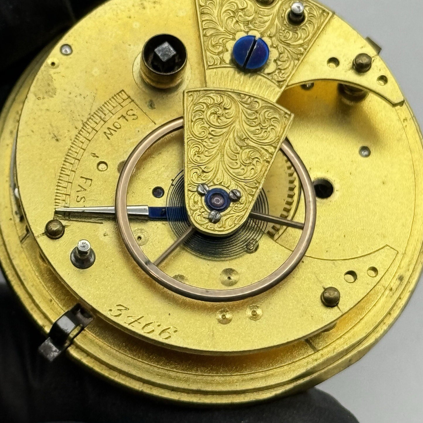 45.3mm Unidentified High Quality Partial Pocket Watch Movement FOR PARTS Repair