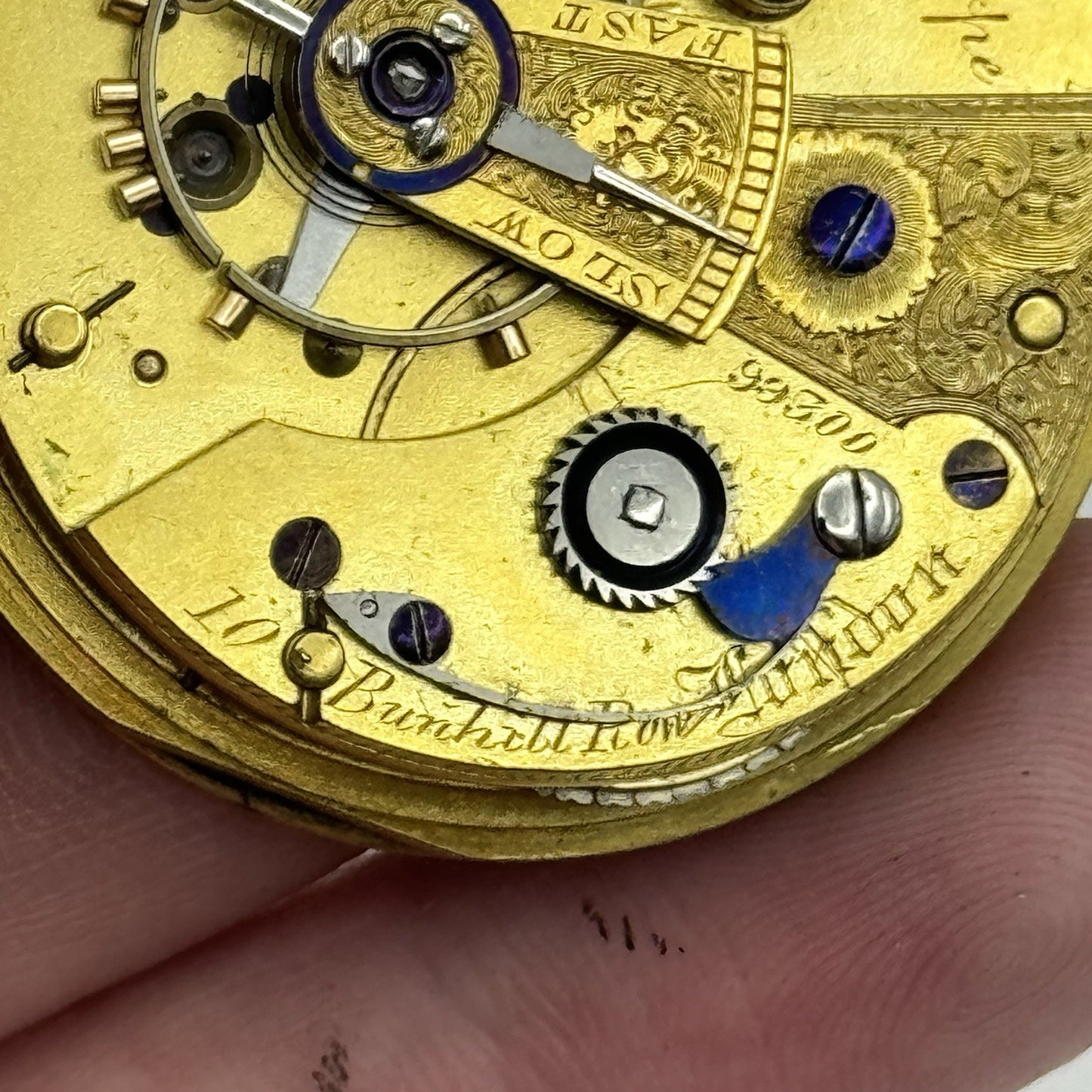 High Quality Running Cozens Matthews & Thorpe London Fusee Pocket Watch Movement