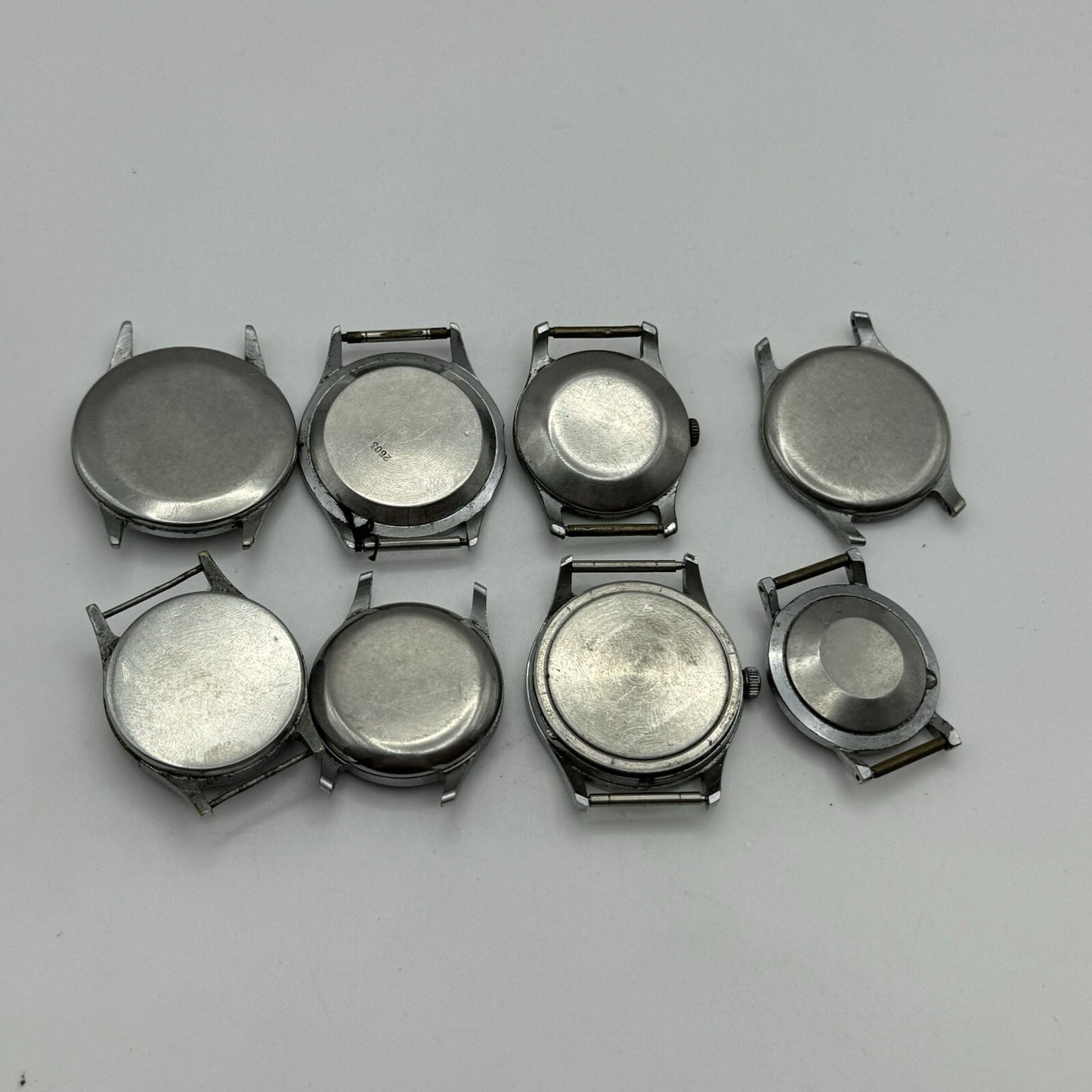8 x Vintage Soviet Manual Wind Watch Heads For Parts Repair Job Lot Bundle