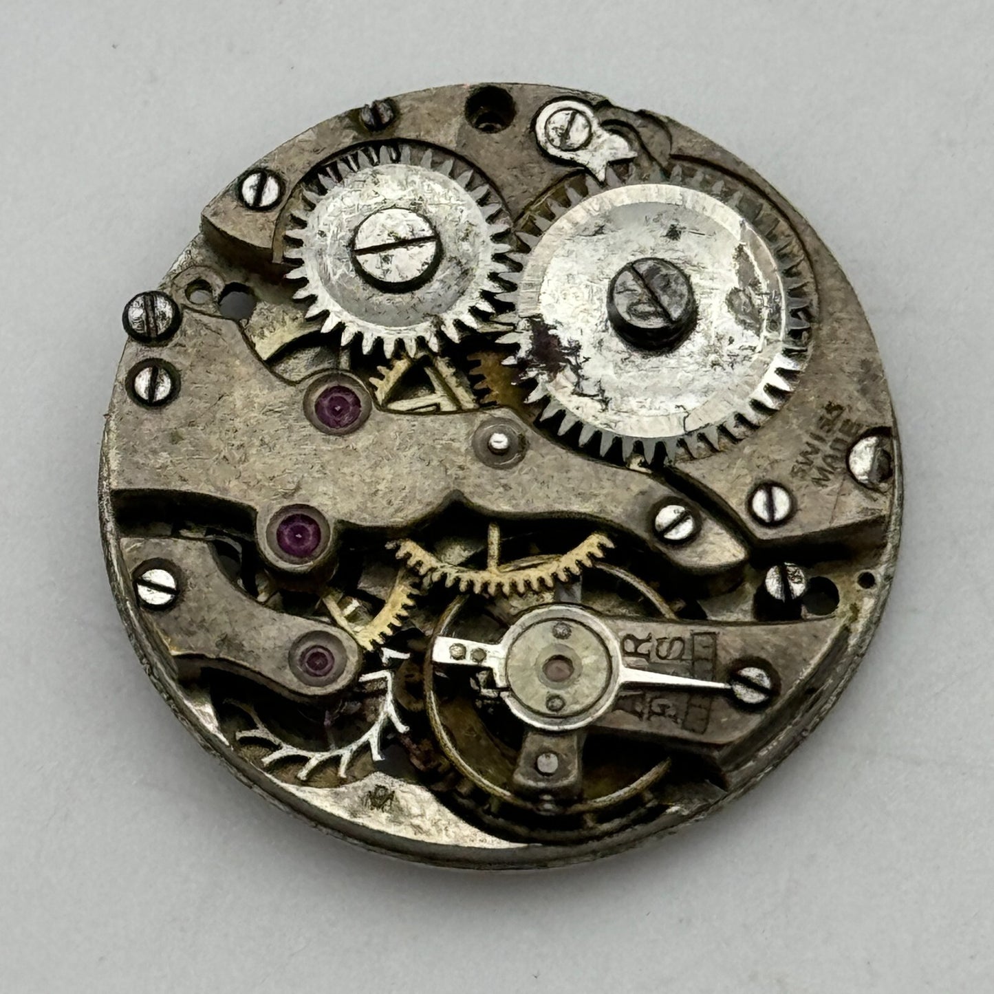 23.6mm AS A Schild Swiss Manual Wind Watch Movement Vintage PARTS SPARES