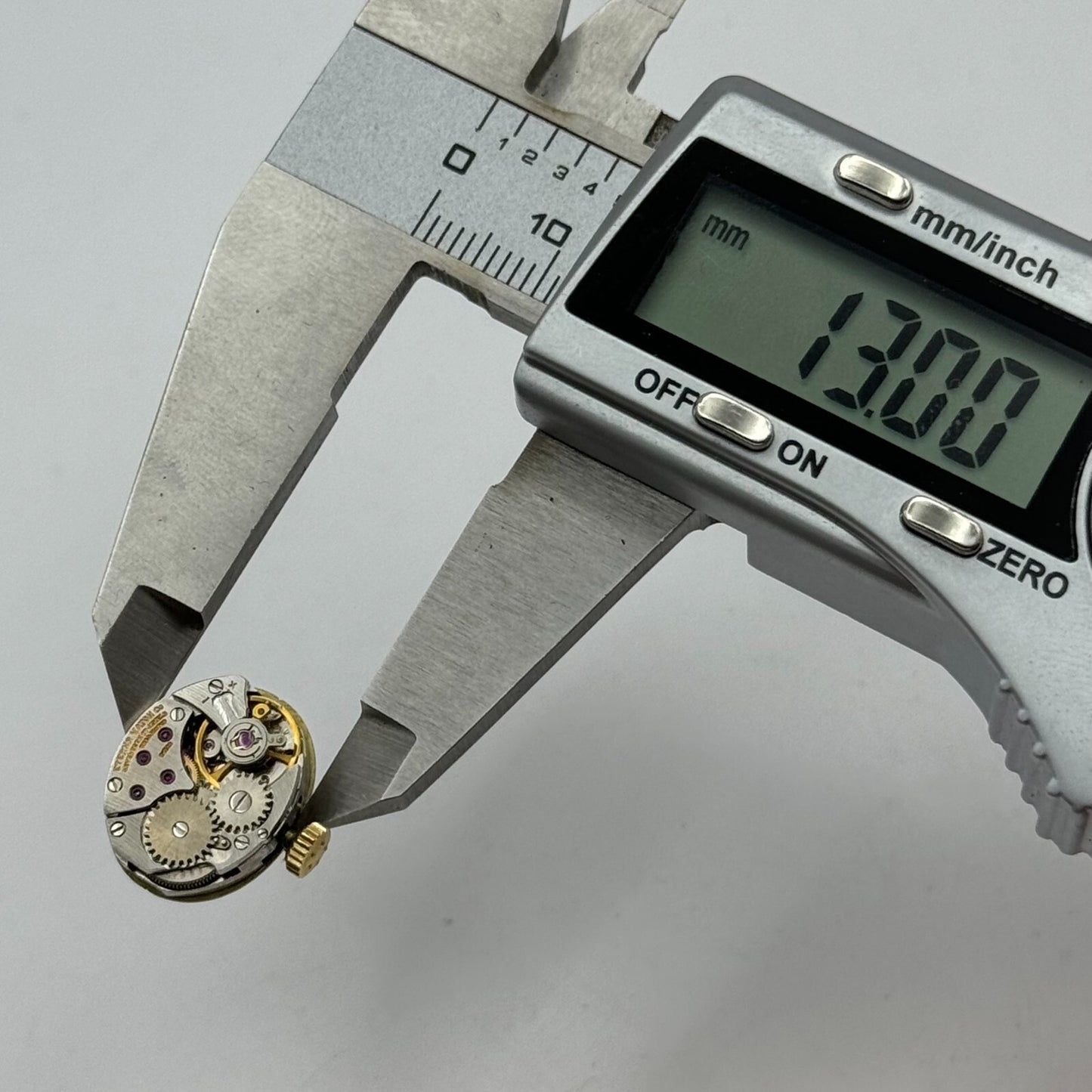 13mm Ladies Eterna 1447K Manual Wind Watch Swiss Movement Dial Hands Crown PARTS