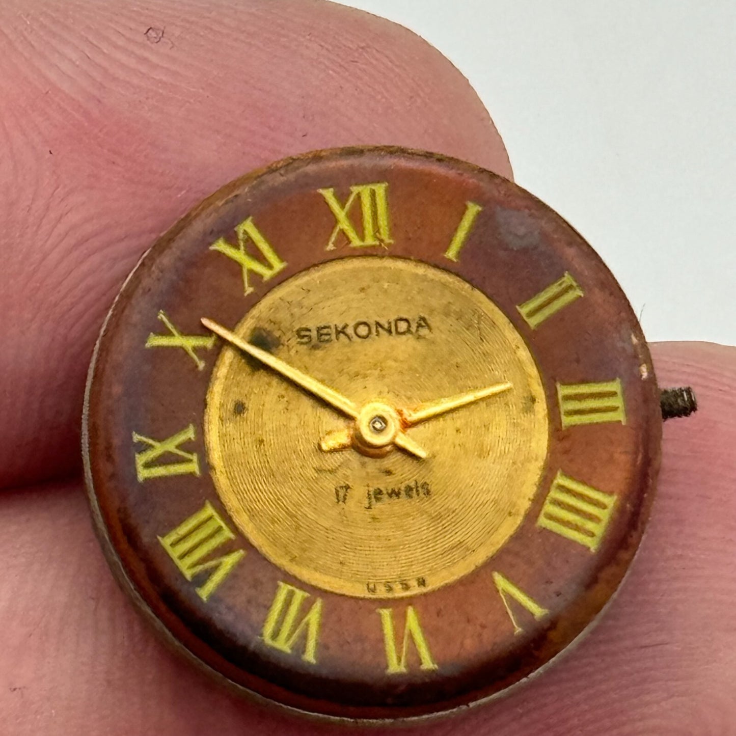 13.5mm Ladies Sekonda Cal 1601 Soviet Manual Wind Watch Movement Vintage PARTS