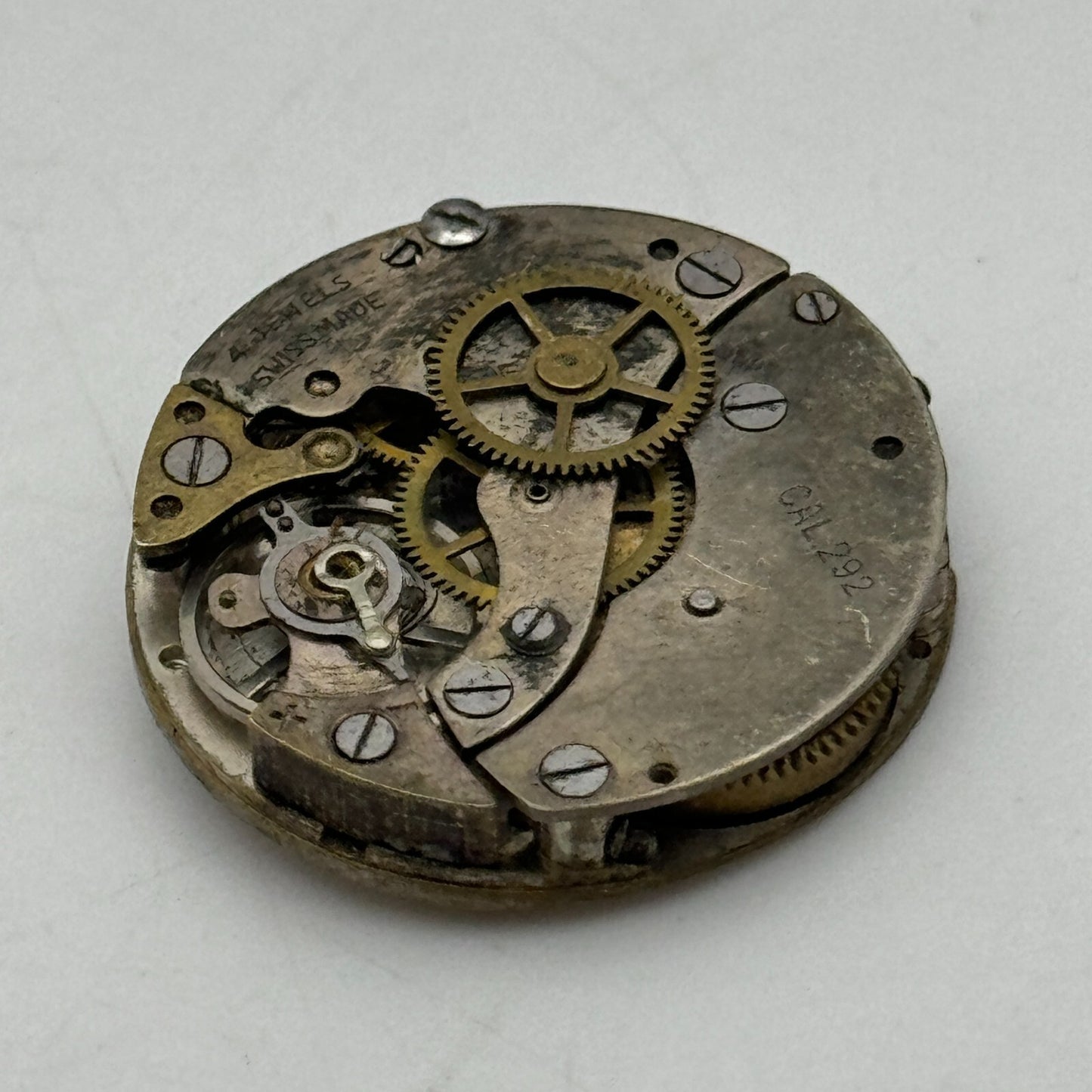 23.9mm Oris Cal 292 Swiss 4 Jewel Manual Wind Watch Movement Swiss Vintage PARTS