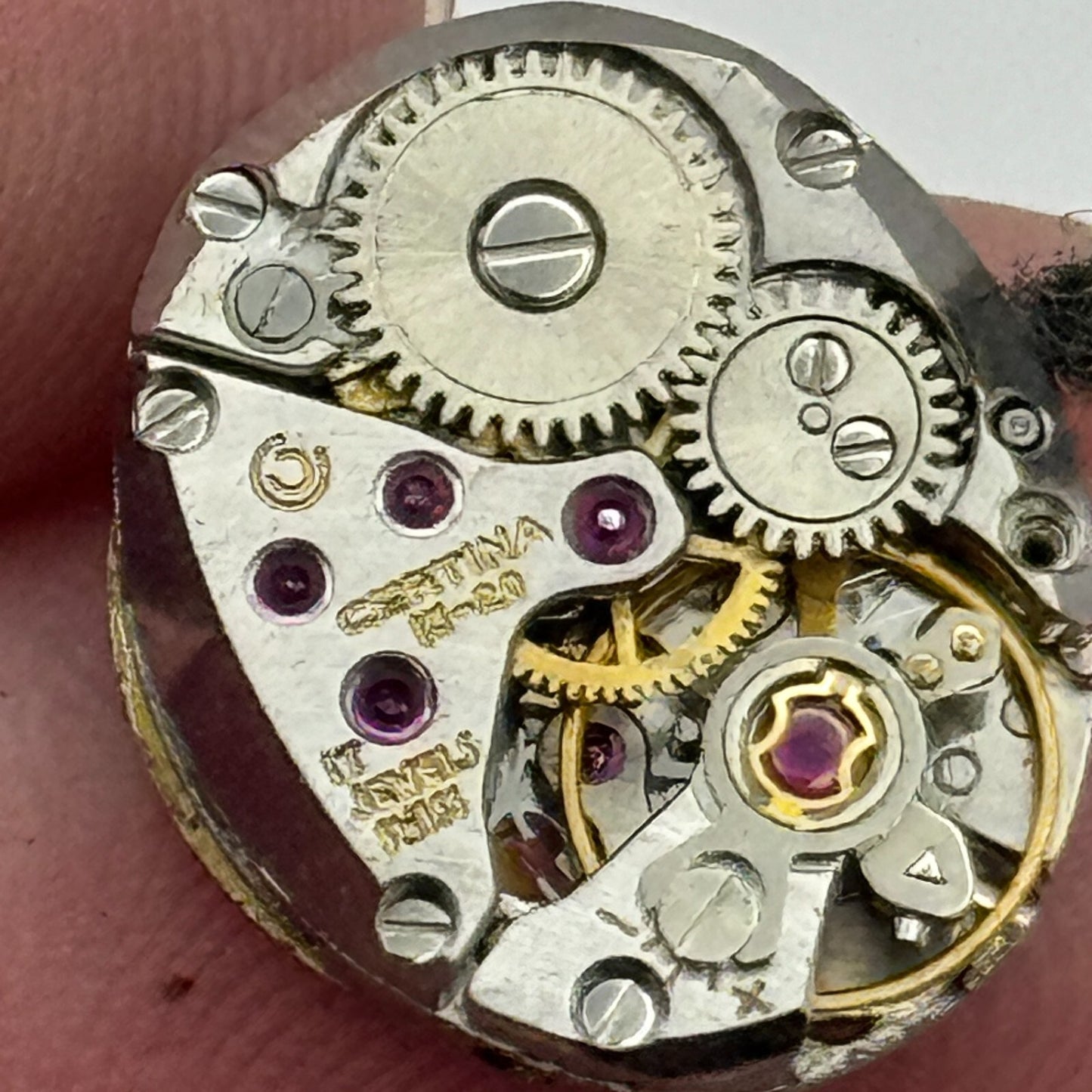 12.9mm Ladies Running Certina 13-20 Swiss Manual Wind Watch Movement PARTS SPARE