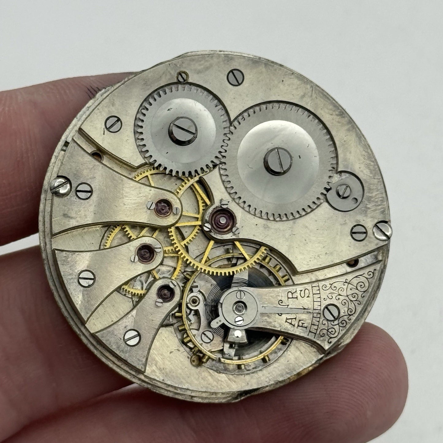 43mm Tavannes Watch Co Swiss Quality Vintage Pocket Watch Movement PARTS REPAIR