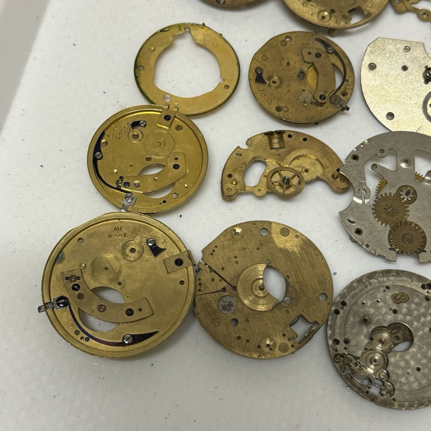 400 Grams Mixed Partial Pocket Watch Movements Watchmakers Job Lot Spares Parts