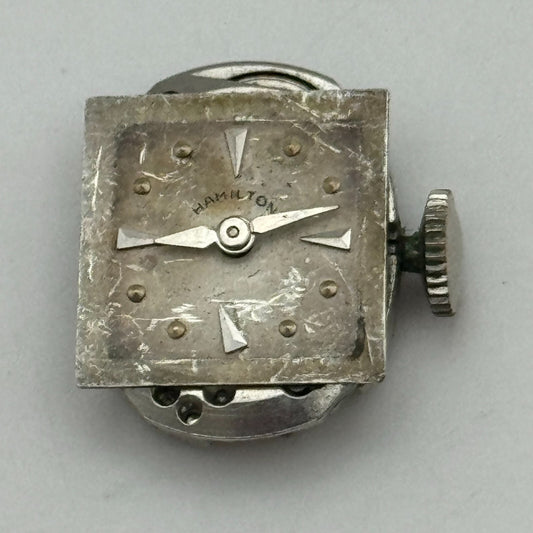 12.7mm Ladies Hamilton Cal 757 Manual Wind 22 Jewels Swiss Watch Movement PARTS