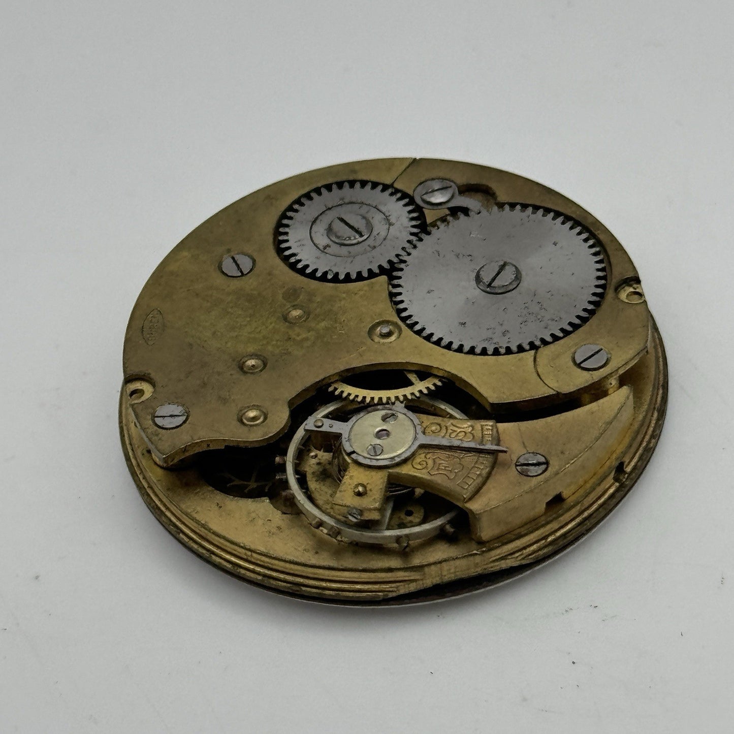 42.8mm Buren Sub Seconds Vintage Pocket Watch Movement And Dial PARTS SPARES